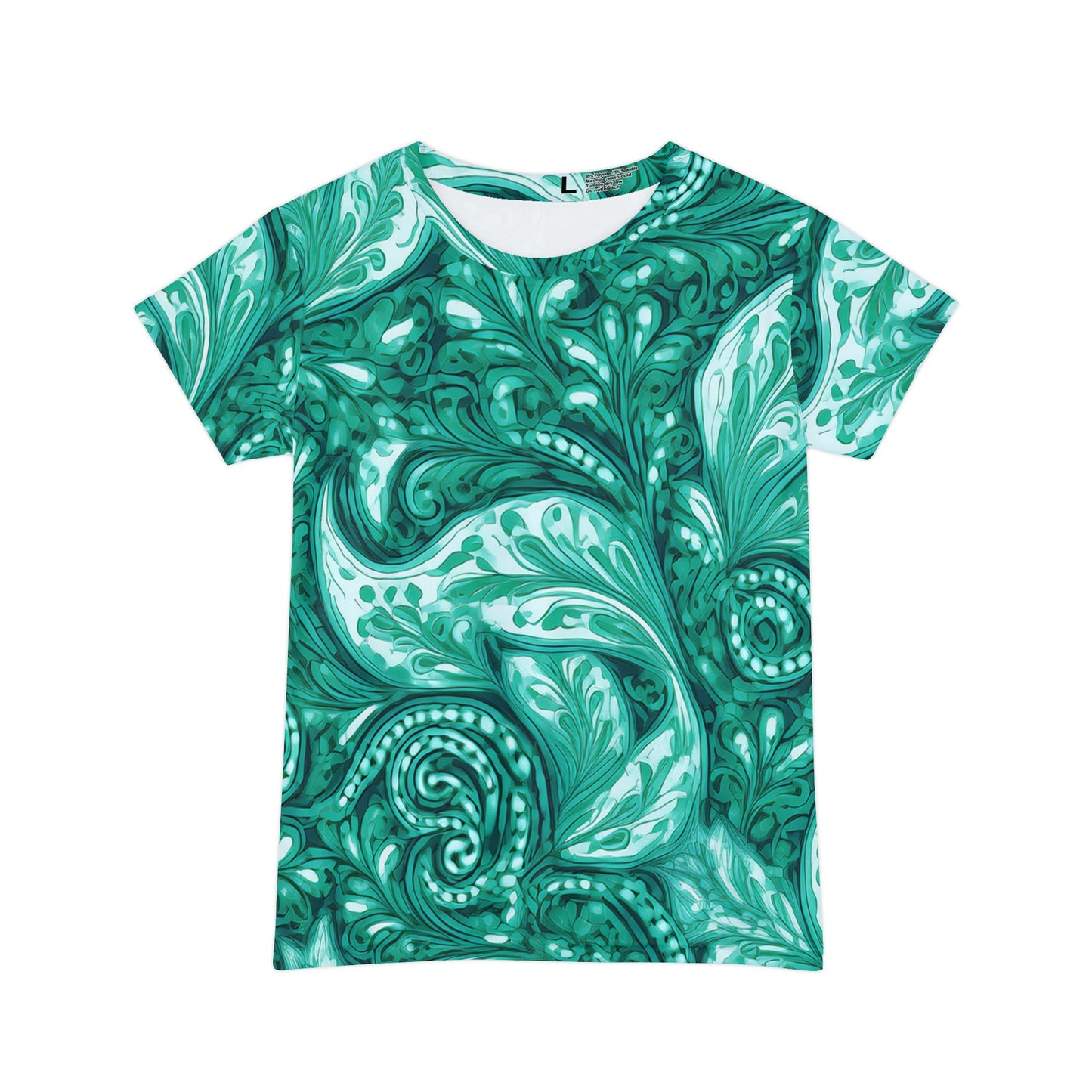 Women Poly Span T-Shirt with Floral Print