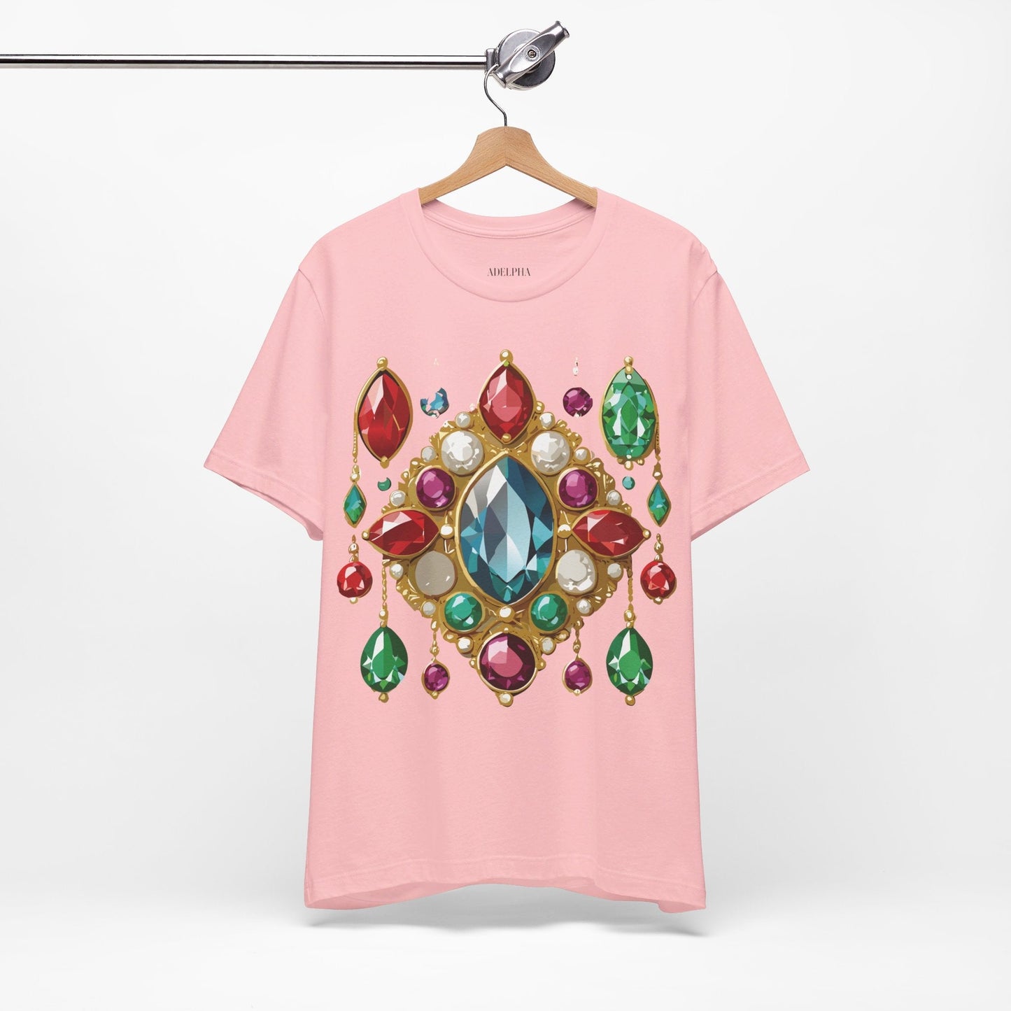 Jewelry Graphic Unisex 100 Cotton Vintage Treasure Art T-Shirt 44