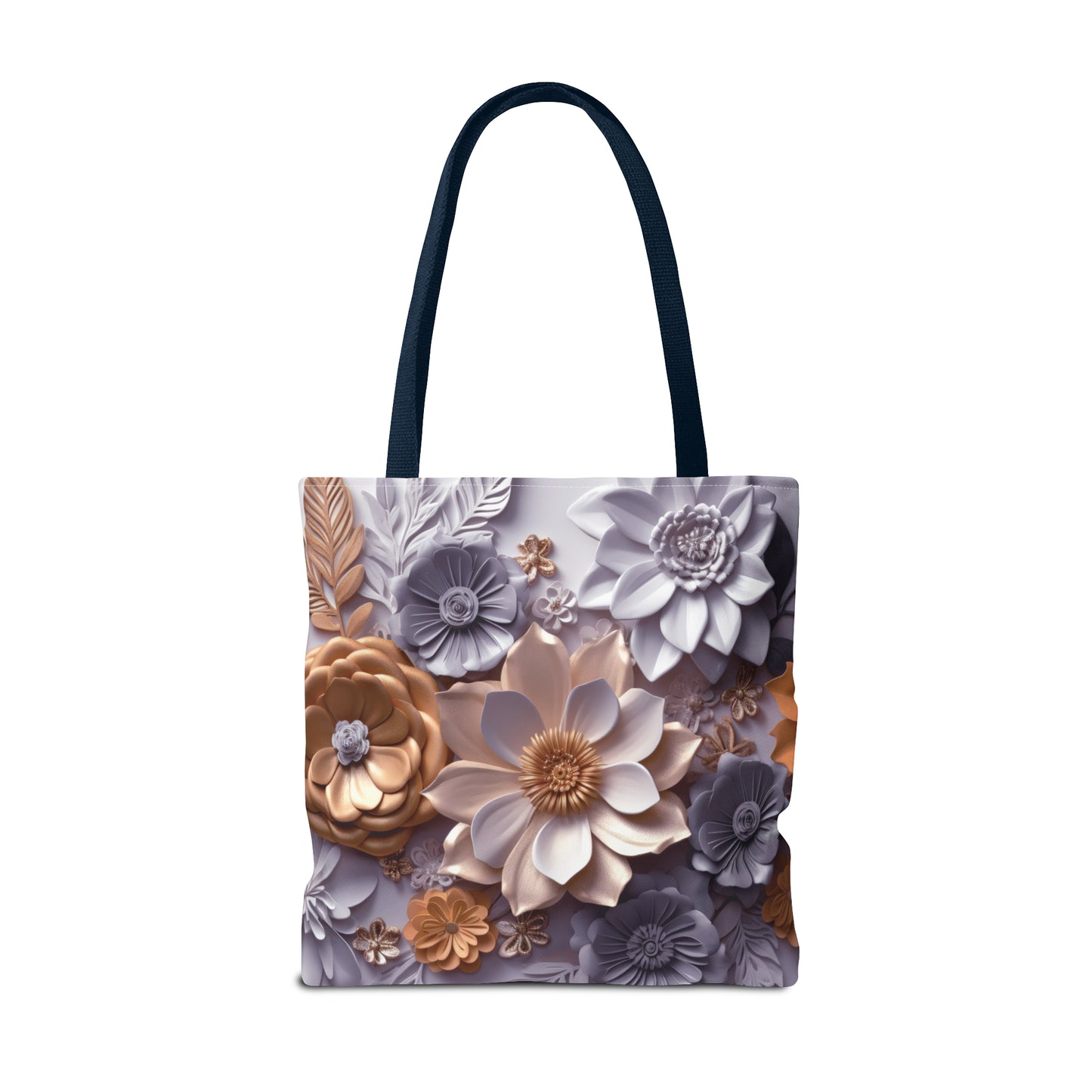 Canvas Bag with Floral Prints