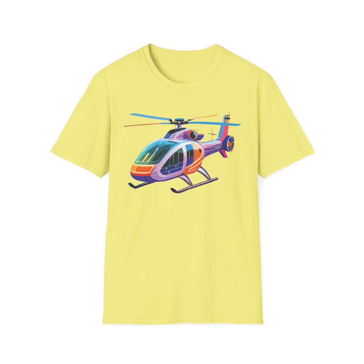 Chopper Helicopter Graphic Tee Gildan Unisex 100 Cotton Tee Shirt c03