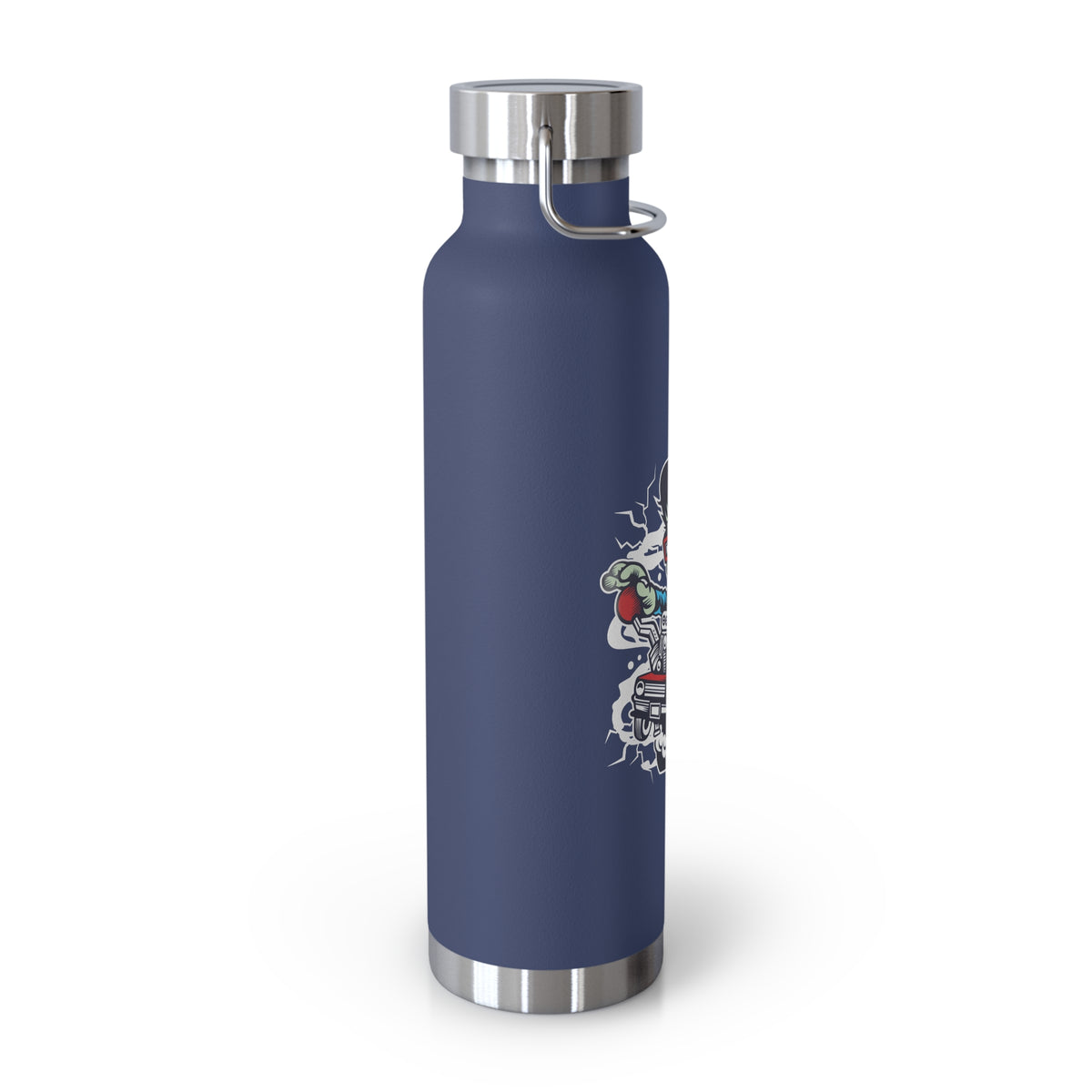 22oz Copper Insulated Water Bottle with Cartoon Design - CV1