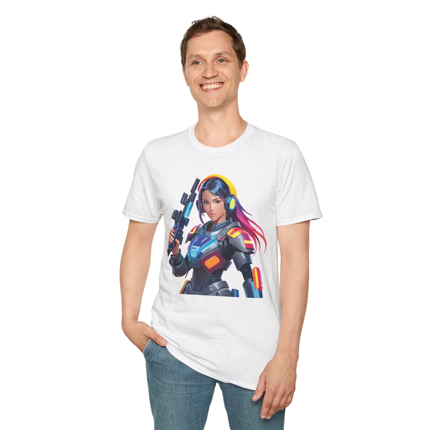 Robocop T Shirt Unisex Softstyle 64000 Graphic Tee With Robocop Art Design Premium
