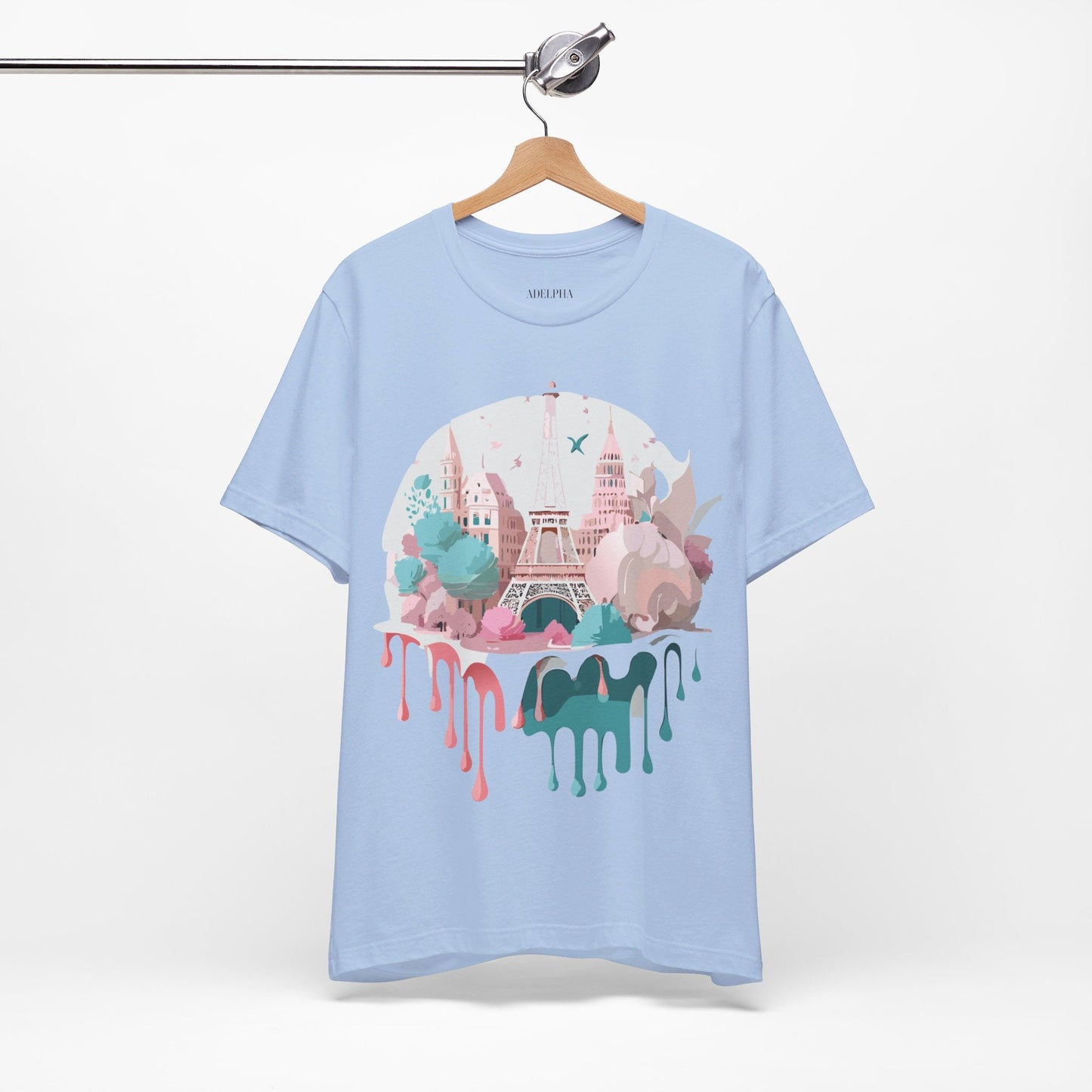 Paris Graphic Tee Unisex Premium Adelpha Art Design Vintage Inspired Short Sleeve Shirt