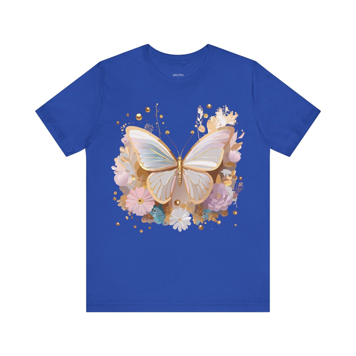 Unisex Graphic Tee With Adelpha Artwork Vintage Butterfly Inspired Art Design Tee