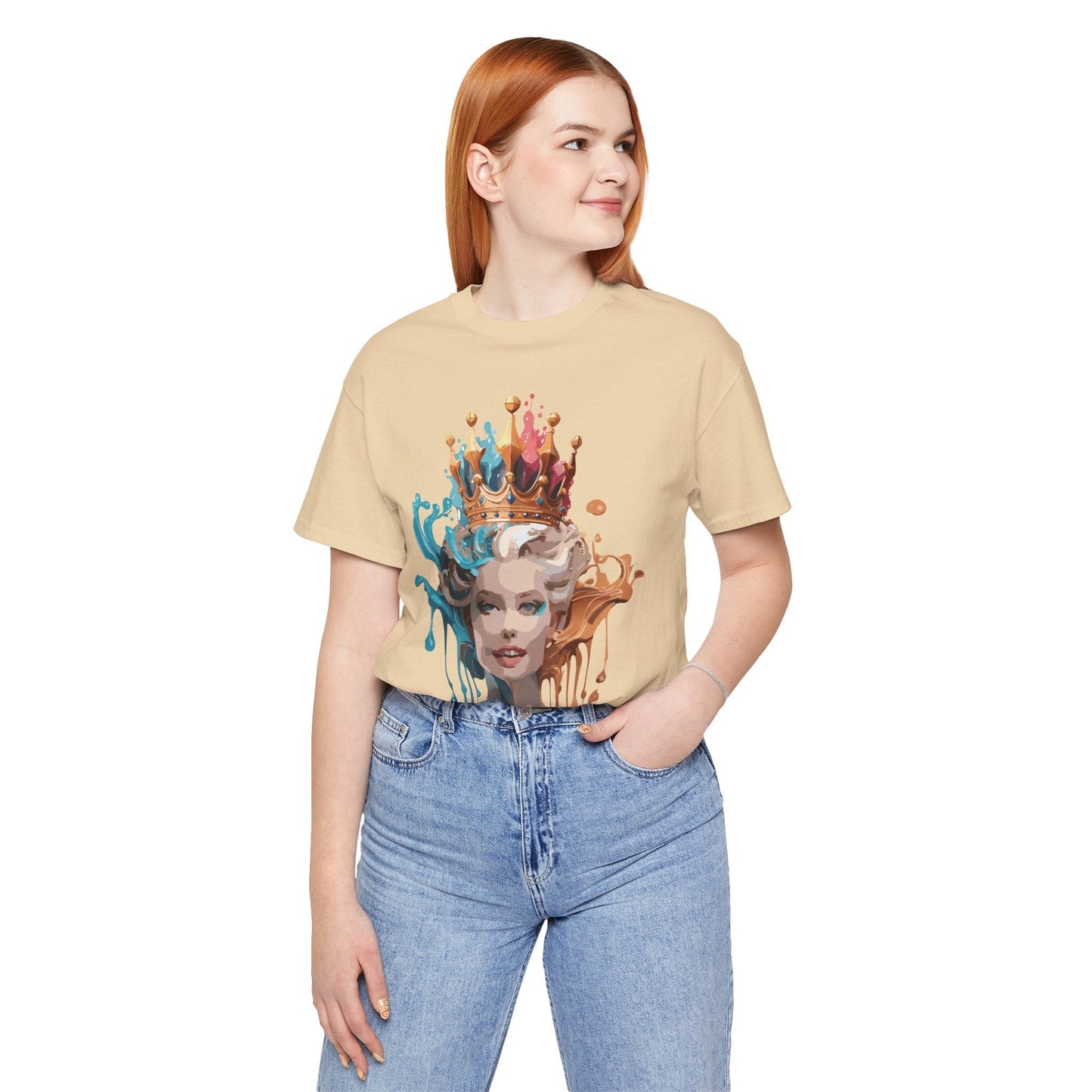 Queen Woman Portrait Graphic Unisex 100 Cotton Vintage Artwork Tee 28