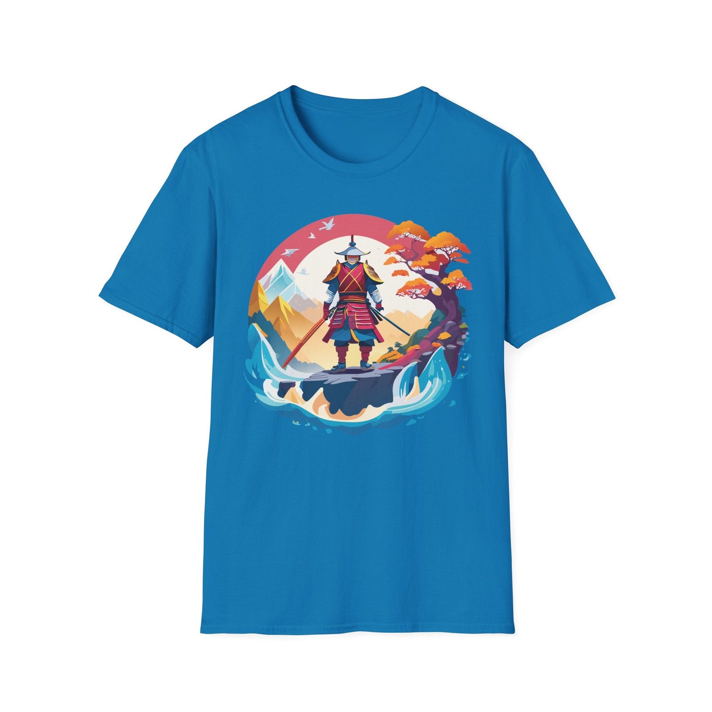 Samurai Shirt Gildan Softstyle 64000 Ring Spun Cotton Unisex Tee For Everyday Comfort