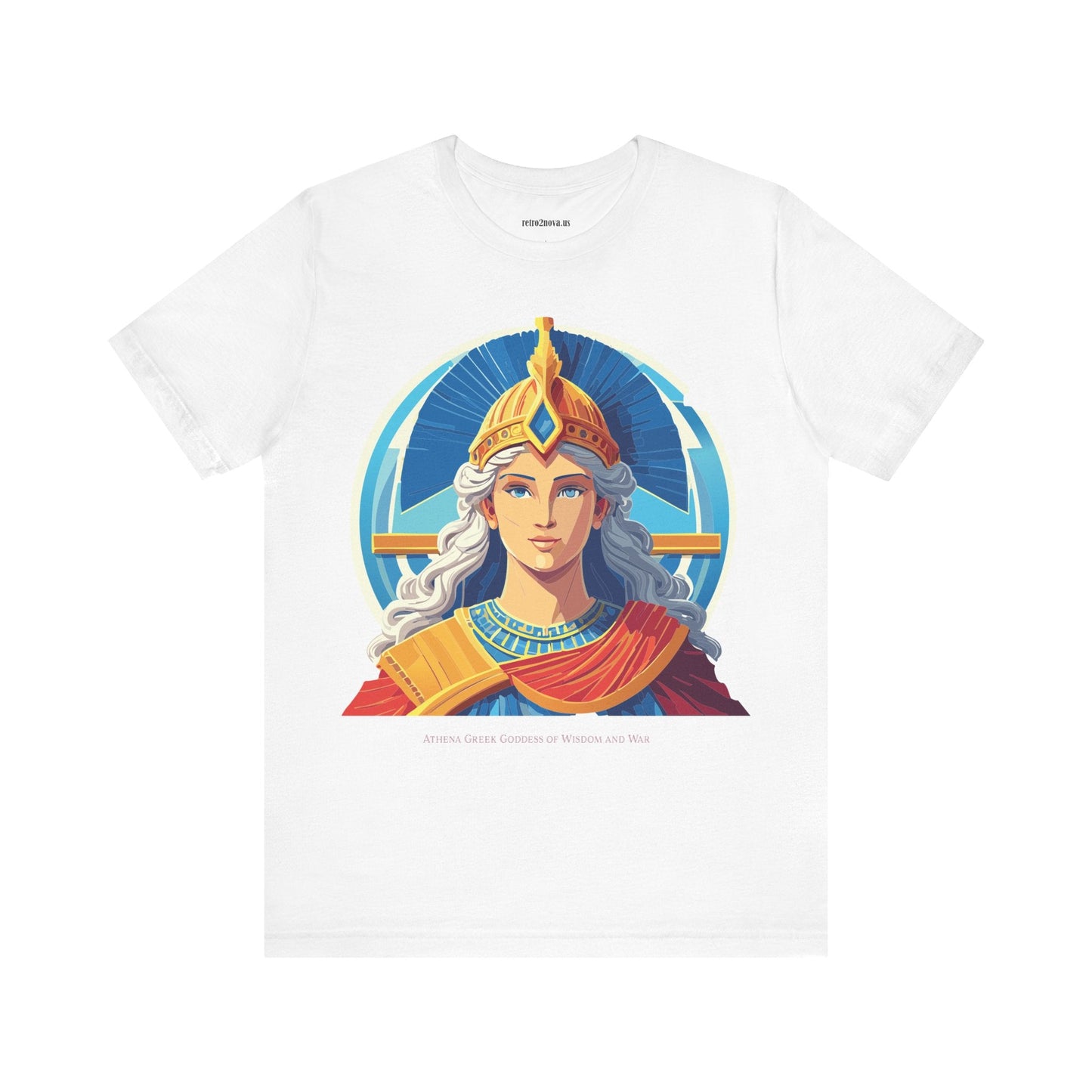 Athena Goddess Graphic Cotton T Shirt Unisex Tee by Retro2Nova Original Art Vintage Inspired