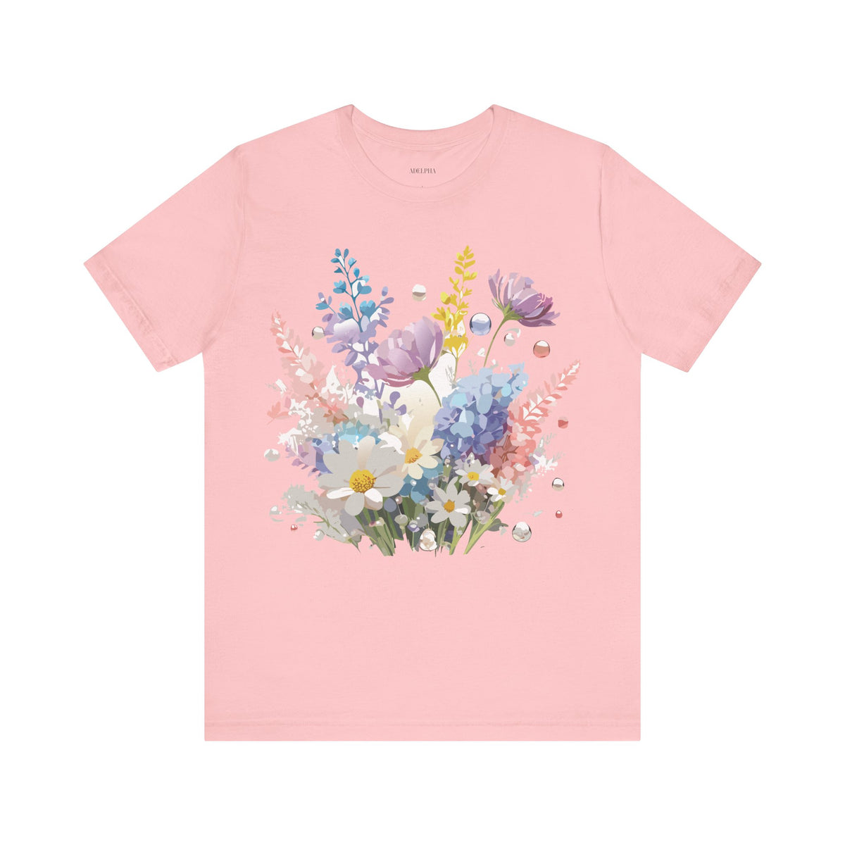 Floral Graphic Tee Shirt - Bella+Canvas Unisex 100 Cotton 6