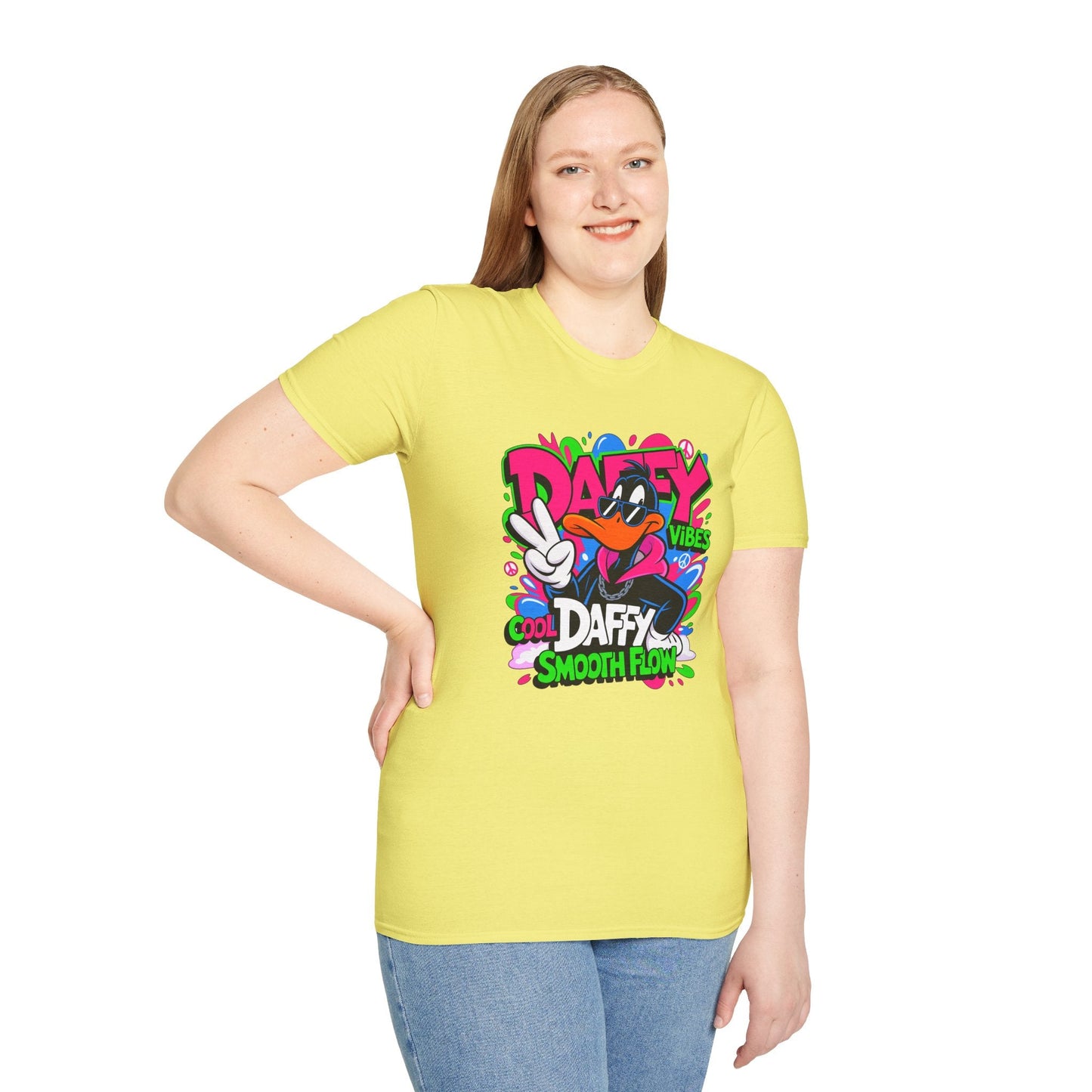Unisex Cartoon T Shirt With Funny Animals Design Animation Tee Made From Softstyle Cotton