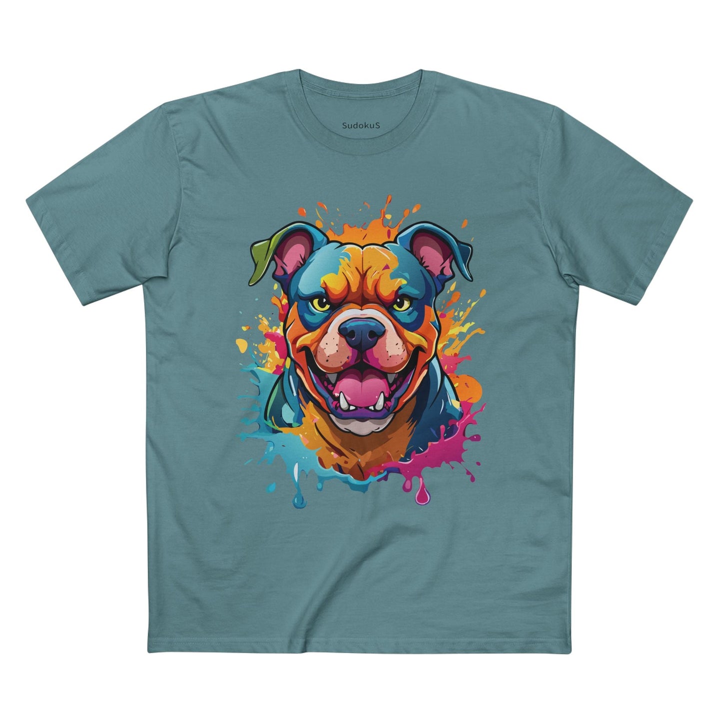 Dog Graphic Unisex 100 Cotton Staple Tee with Animal Design Artwork 35