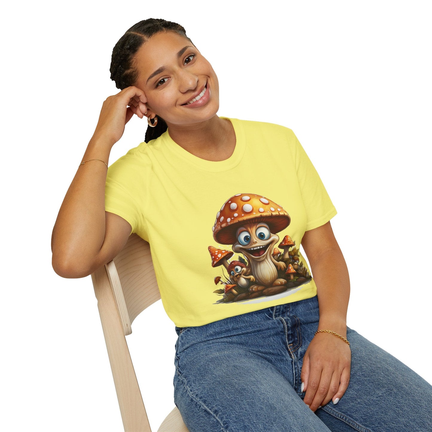 Mashroom Tee Shirt Unisex Softstyle 64000 Comfortable Mushroom Shirt With Funny Fungus Design
