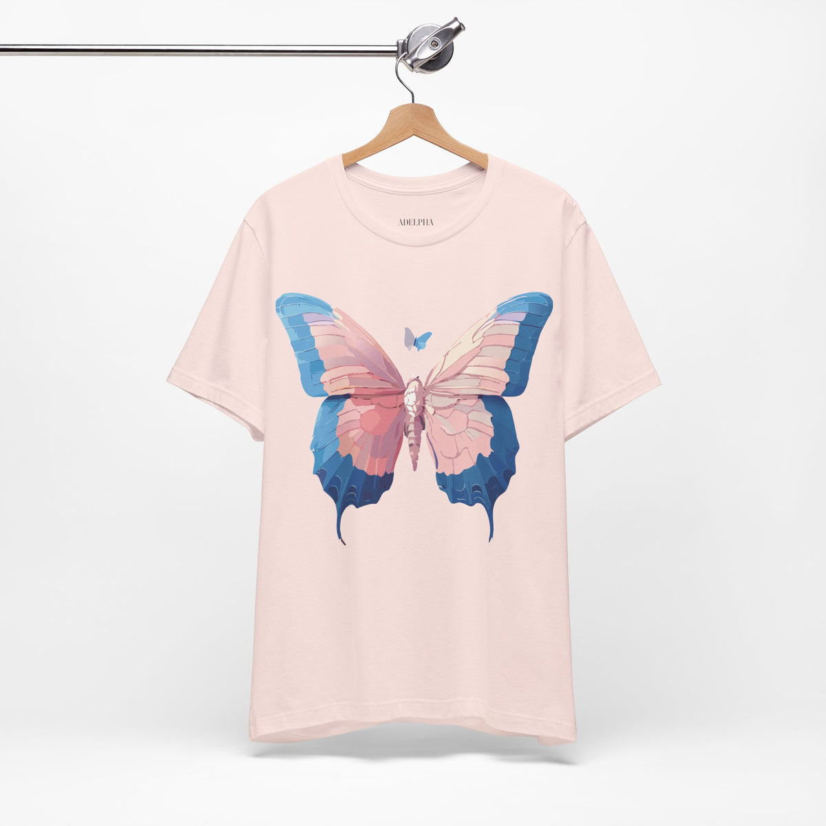 Butterfly Graphic Unisex Cotton Bella+Canvas Tee with Art Design n14