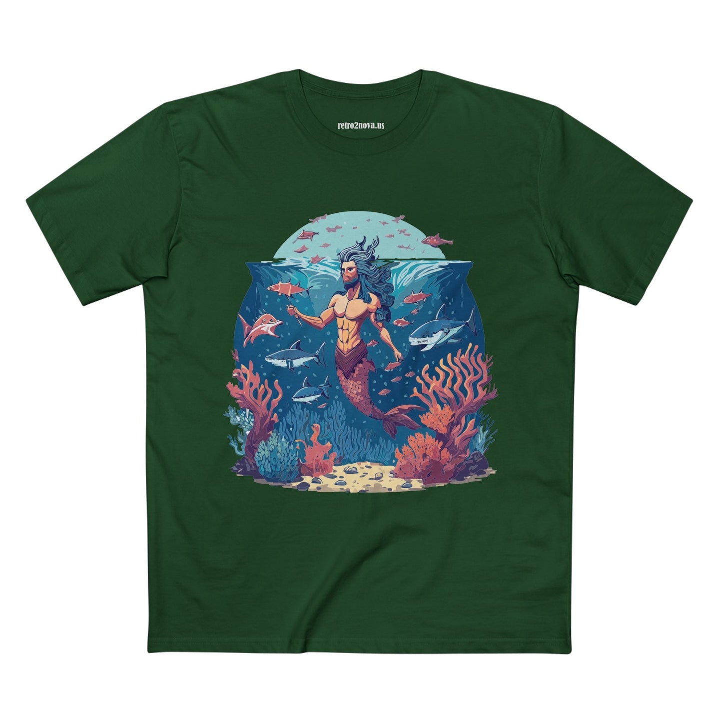 Ocean Shirt Ocean Pacific OP20 Unisex Premium Cotton Tee With Original Art Design Retro2Nova
