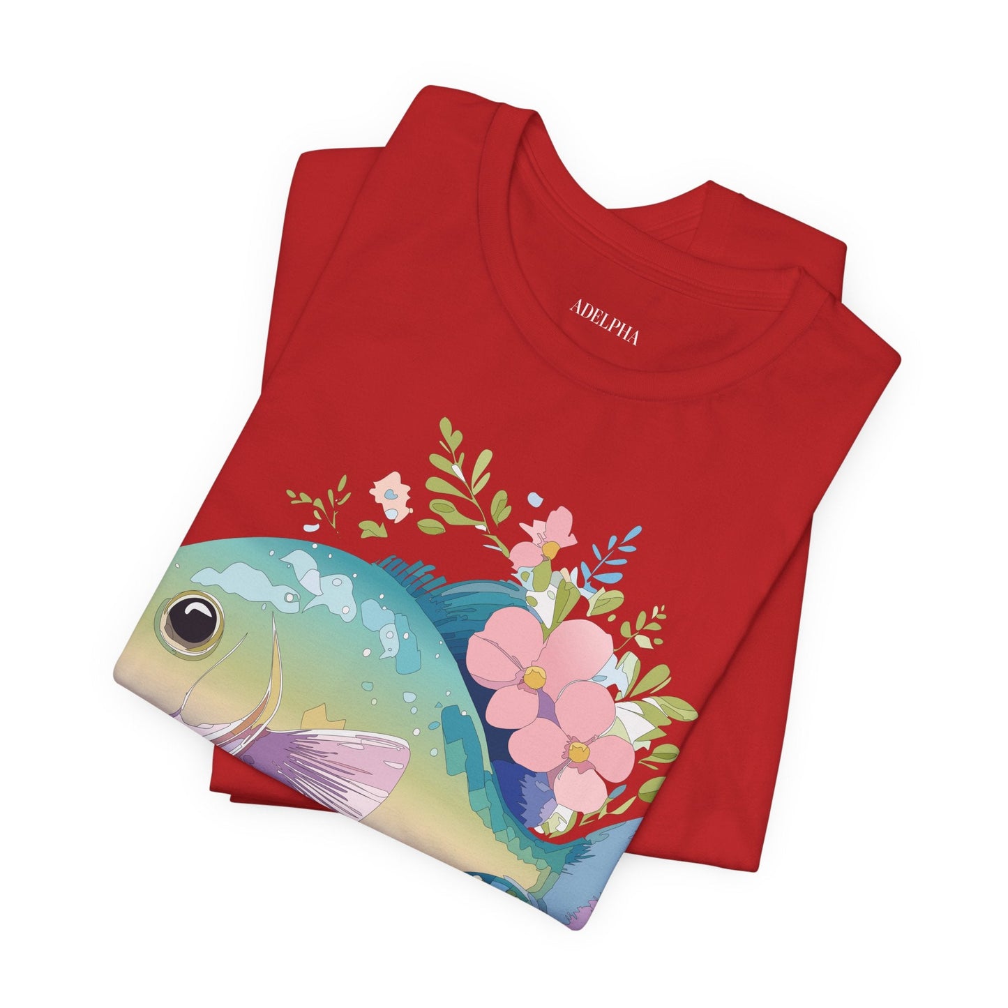 Fish Graphic Unisex 100 Cotton Vintage Artwork Tee 1