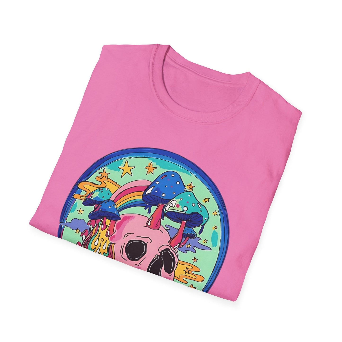 Skull Graphic Tee Unisex Gildan Softstyle 64000 100 Cotton Short Sleeve Shirt Art Design