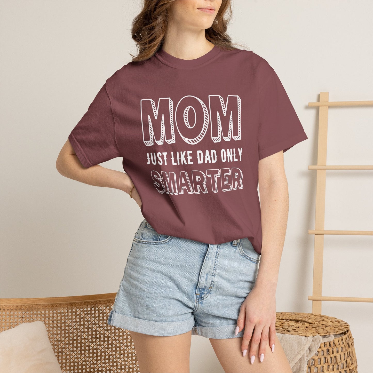 Mom T-shirt Mother's Day Mama Tee Unisex Comfort Colors Garment-Dyed Cotton h35