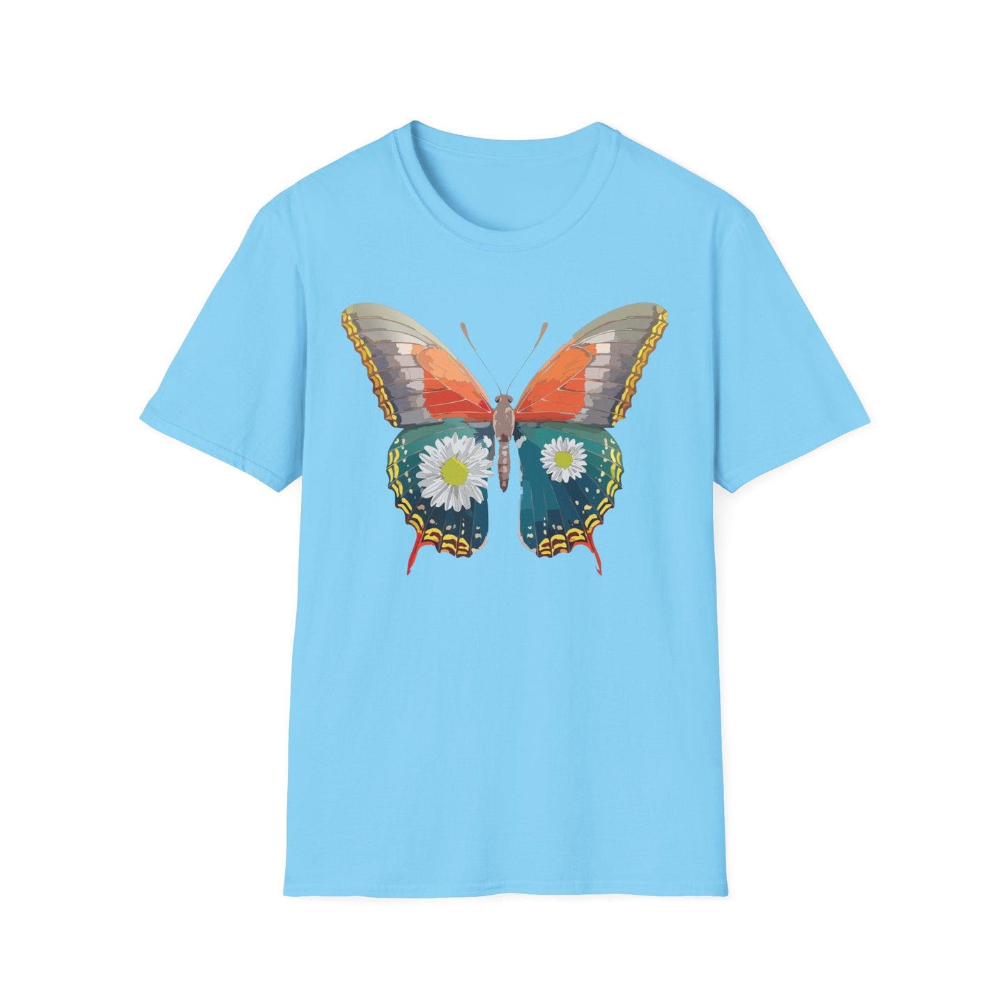 Butterfly Shirt Unisex Gildan Softstyle 64000 Short Sleeve T Shirt Monarch Design