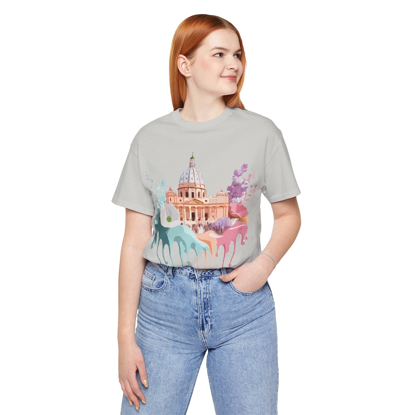 Adelpha Vintage Rome Tourist Shirt Graphic Tee Unisex Short Sleeve Art Design Artwork