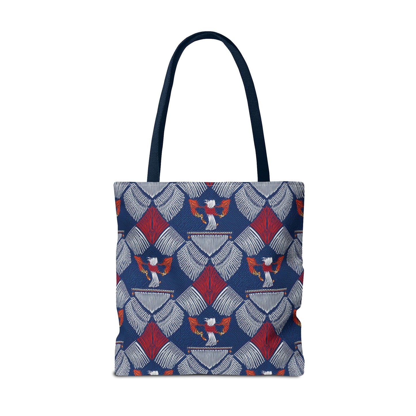 4th of July Graphic Denim Fabric Imitation Print Unisex Canvas Bag Poly Spun 3 Sizes Tote Bag 200-3