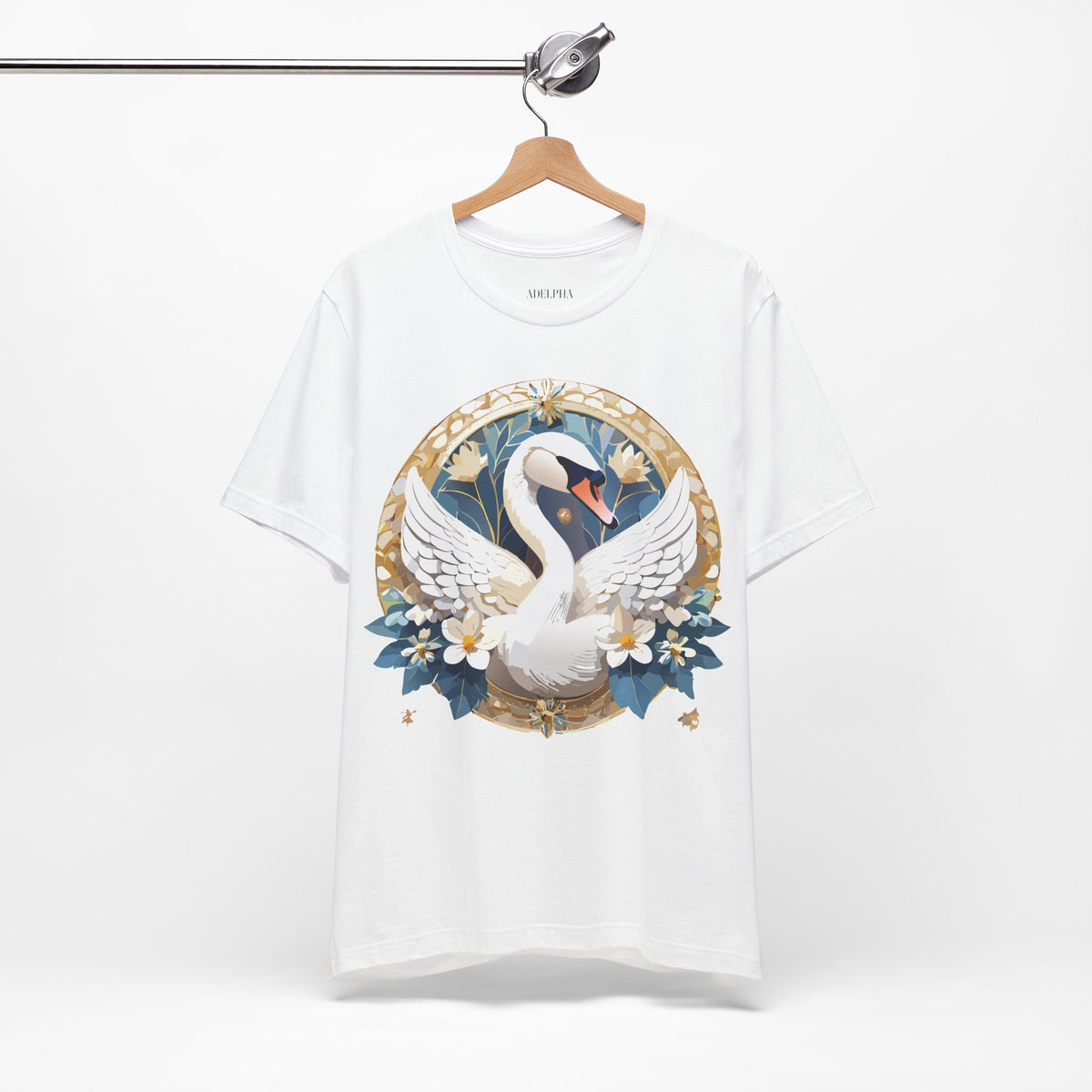 Medallion Graphic Unisex Cotton Bella+Canvas Tee with Art Design d45