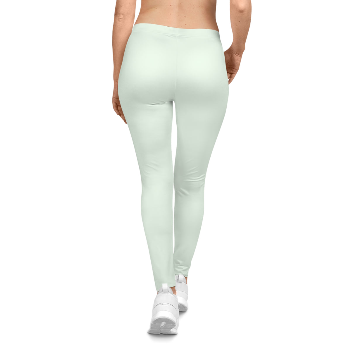 Honeydew Mint Color Women's Poly-Span Casual Leggings XS-2XL