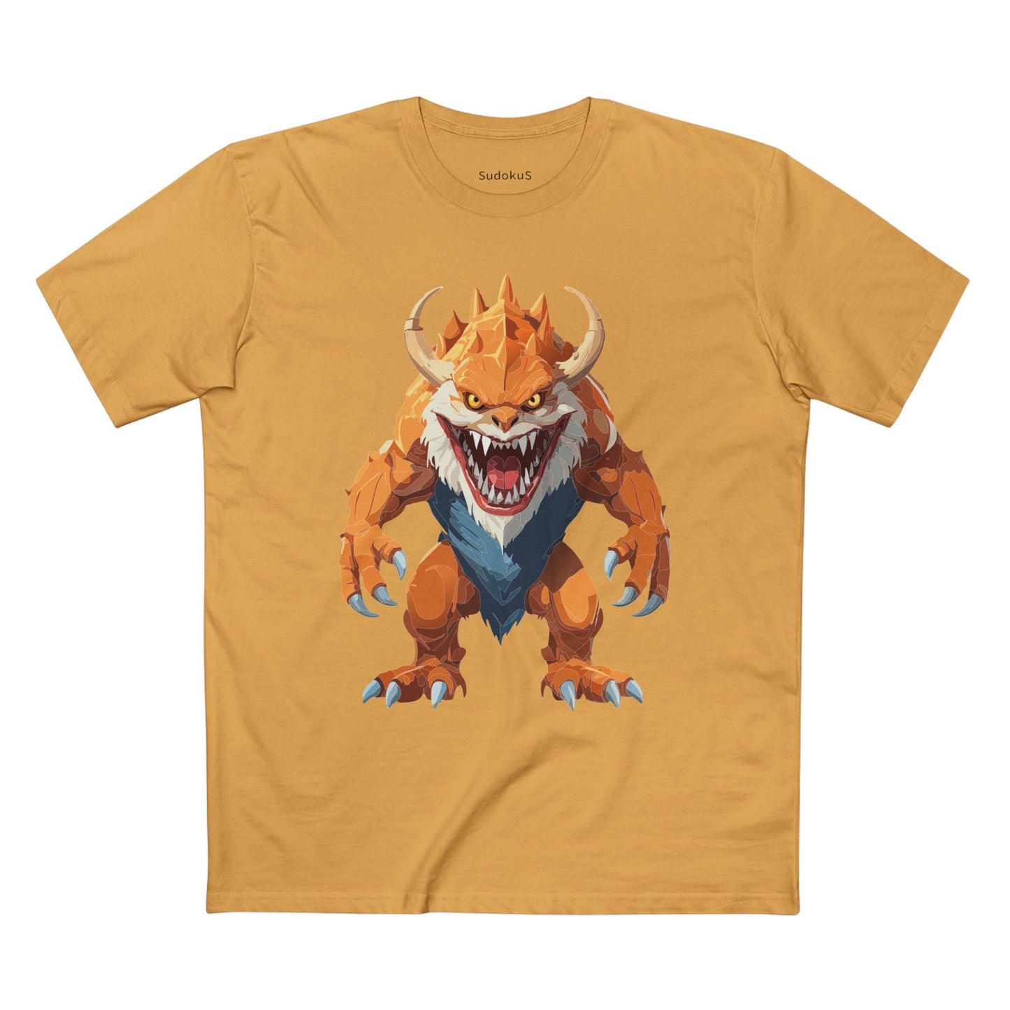 Cartoon Monsters Graphic Unisex 100 Cotton Staple Tee 28