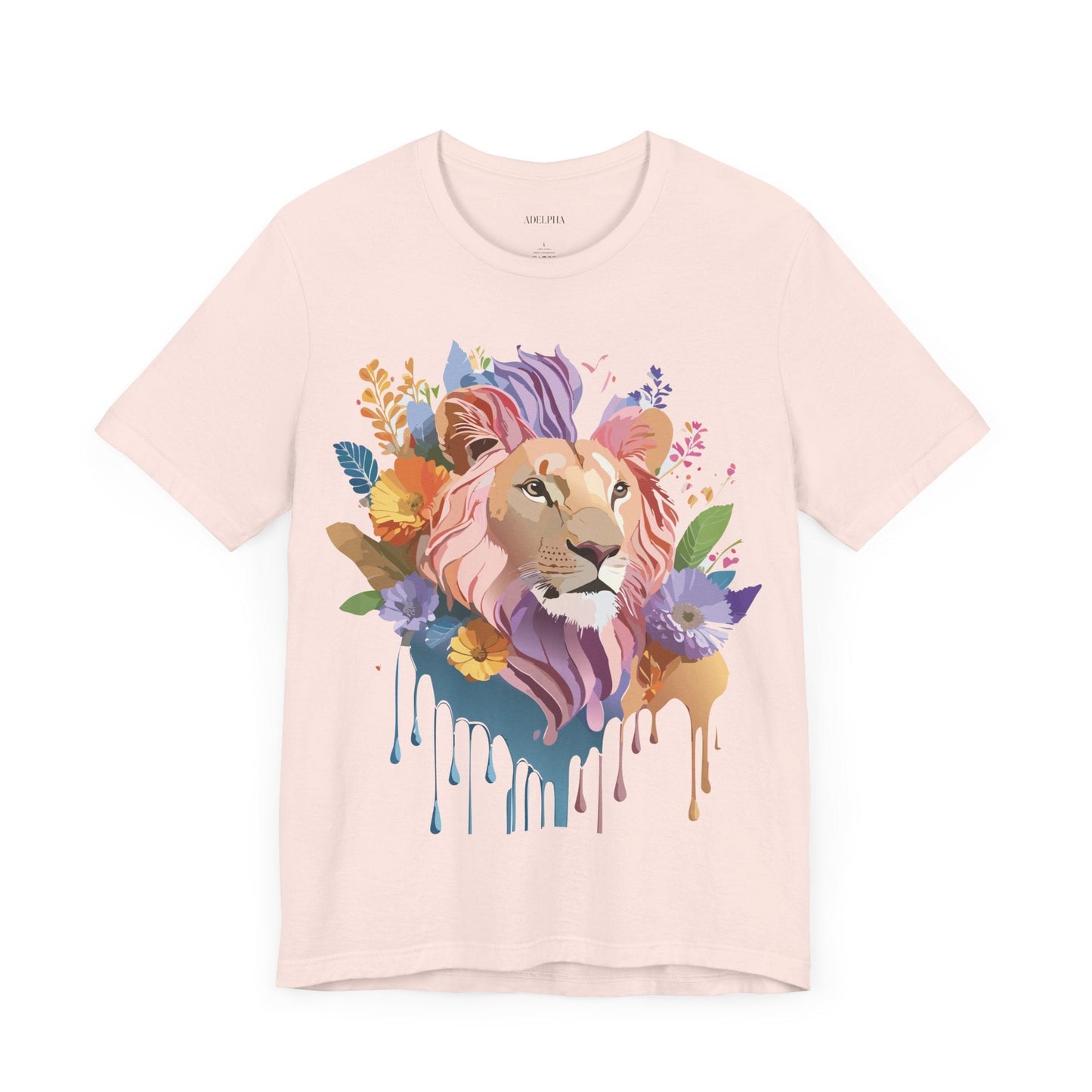 Lion Graphic Unisex 100 Cotton Vintage Animal Artwork Tee 1