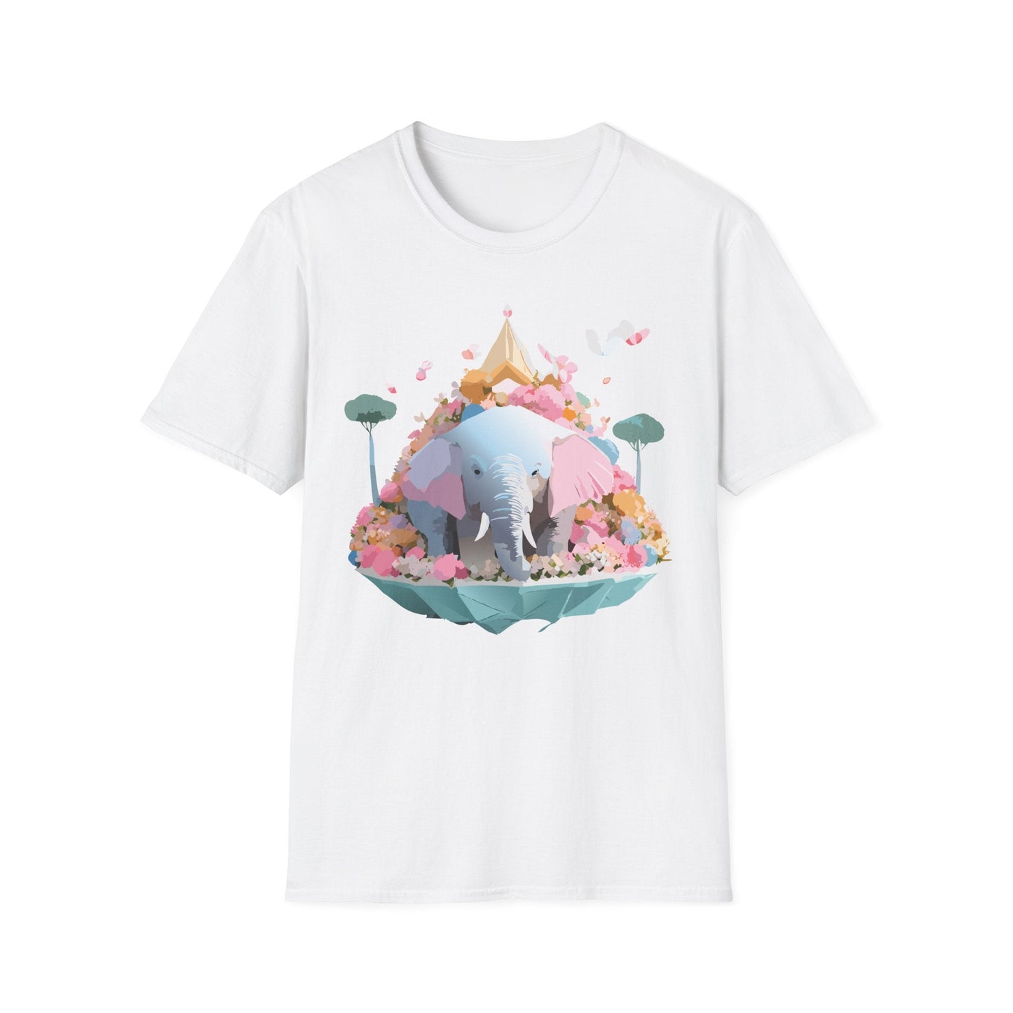 Elephant Graphic T Shirt For Animals Unisex Gildan Softstyle 64000 Cotton Tee Apparel