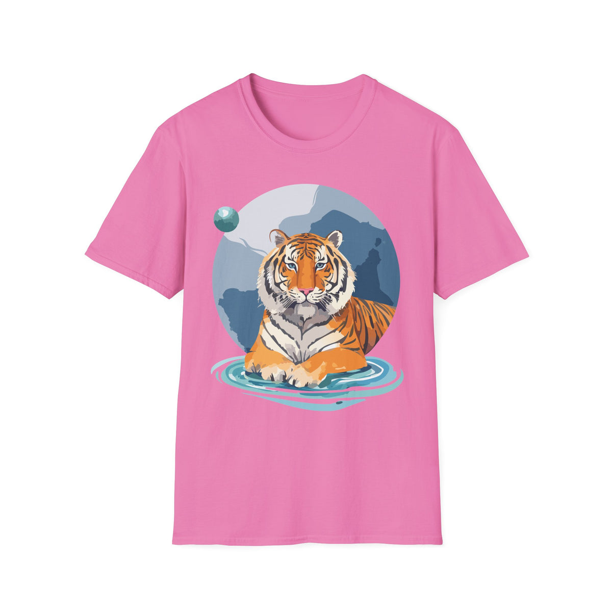 Majestic Tiger Illustration T-Shirt | Tiger Graphic Tee