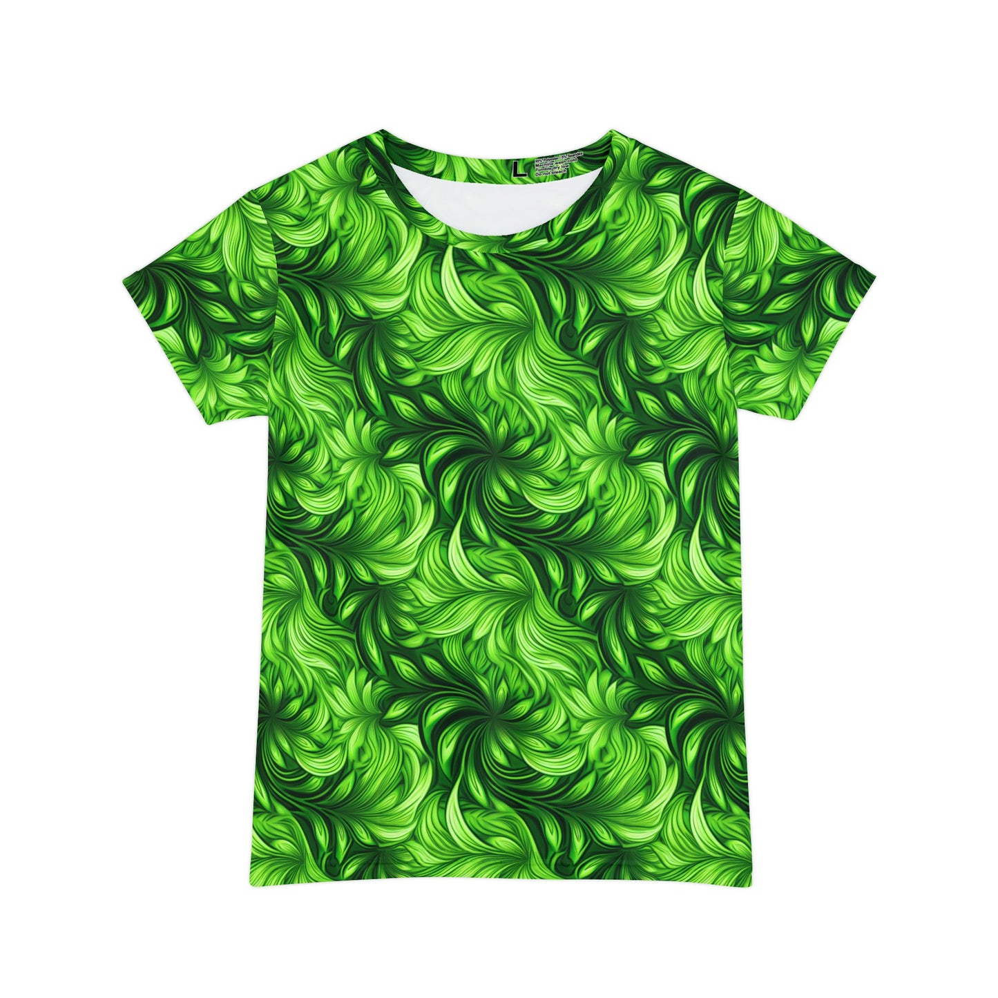 Women Poly Span T-Shirt with Floral Print
