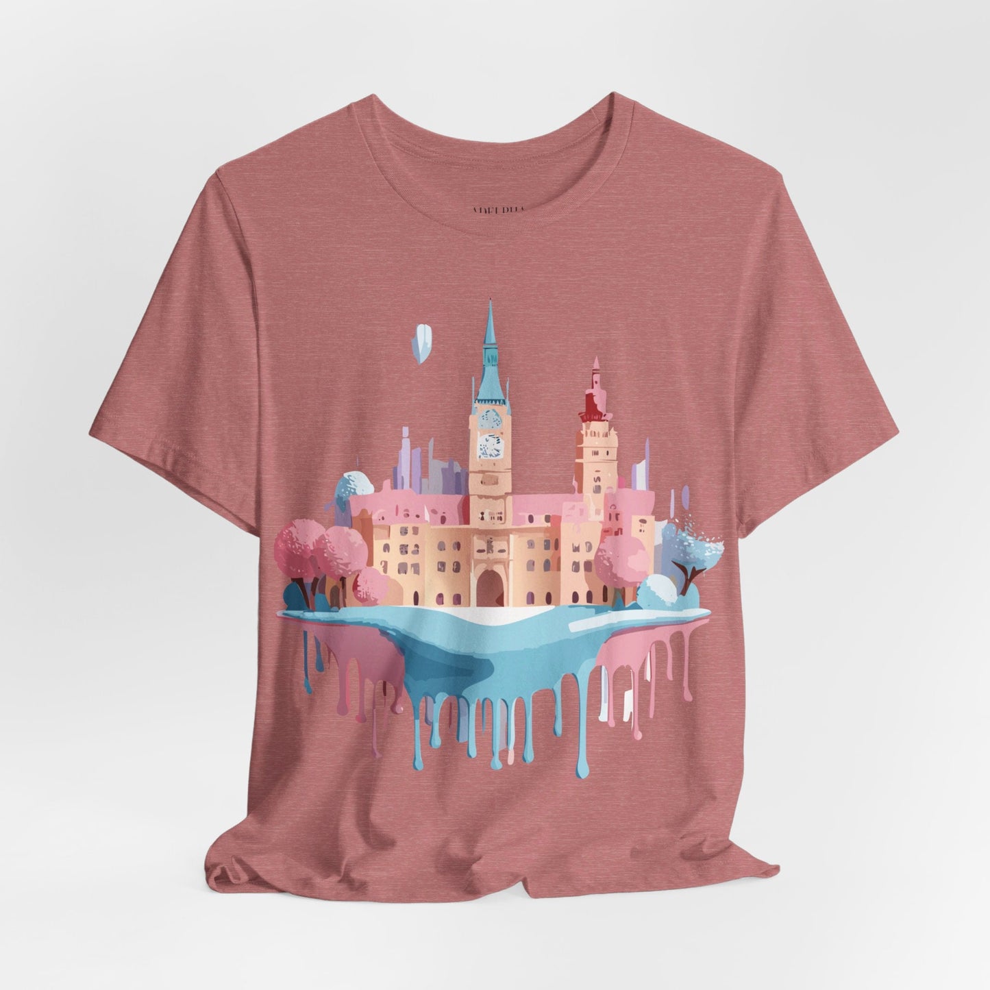 Tourist Shirt Prague Graphic Tee Unisex Jersey Short Sleeve Vintage Style Adelpha