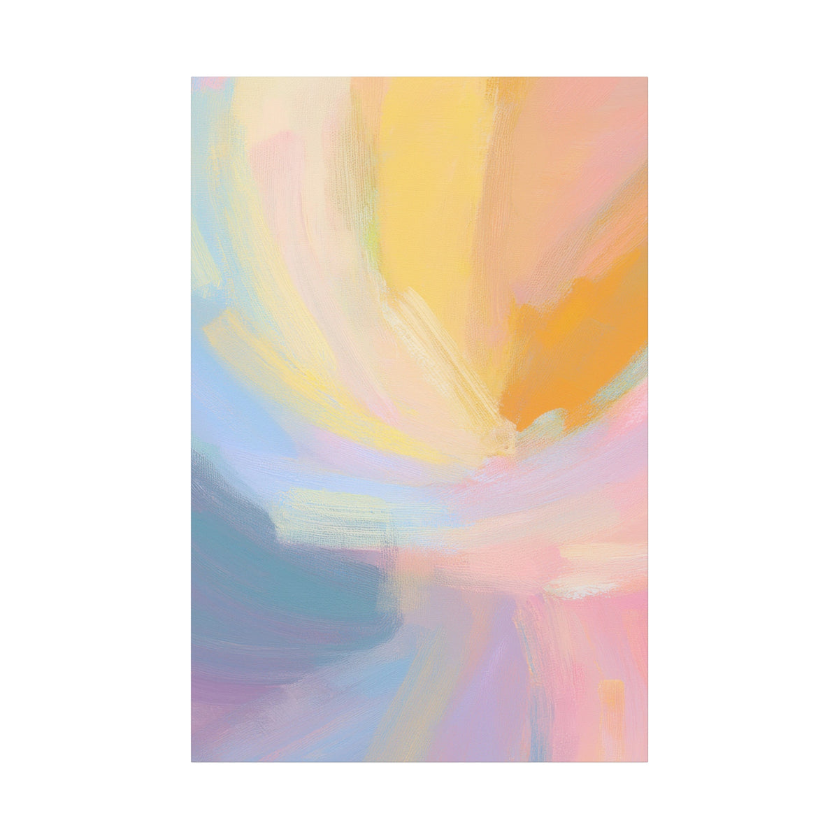 Abstract Pastel Painting Print Canvas 20x24,20x30,24x30 24x32,24x36,30x40 32x48,36x48,40x60 Pine-Wood Inner Frame ABS-95