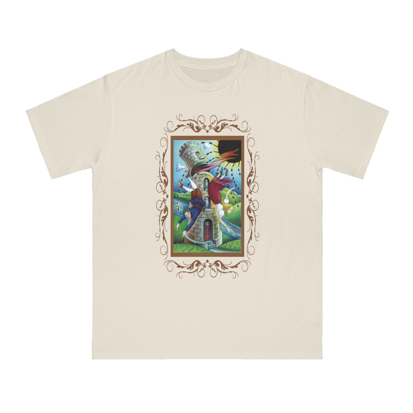 Organic Unisex Cotton T-Shirt with Tarot Cards