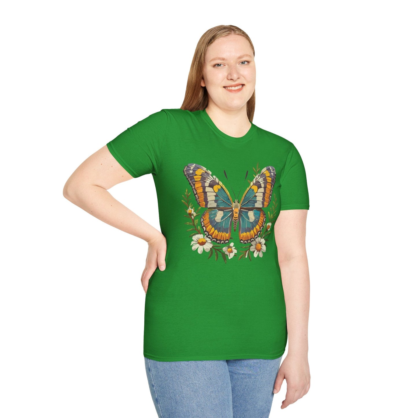 Monarch Butterfly Shirt Unisex T Shirt Softstyle 100 Percent Ring Spun Cotton Comfort