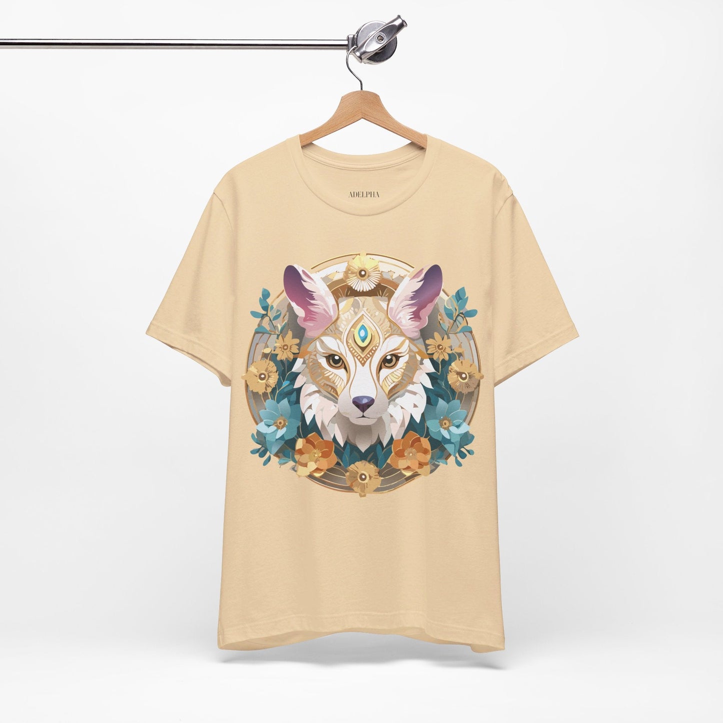 Medallion Graphic Unisex 100 Cotton Vintage Animal Medal Artwork Tee 84