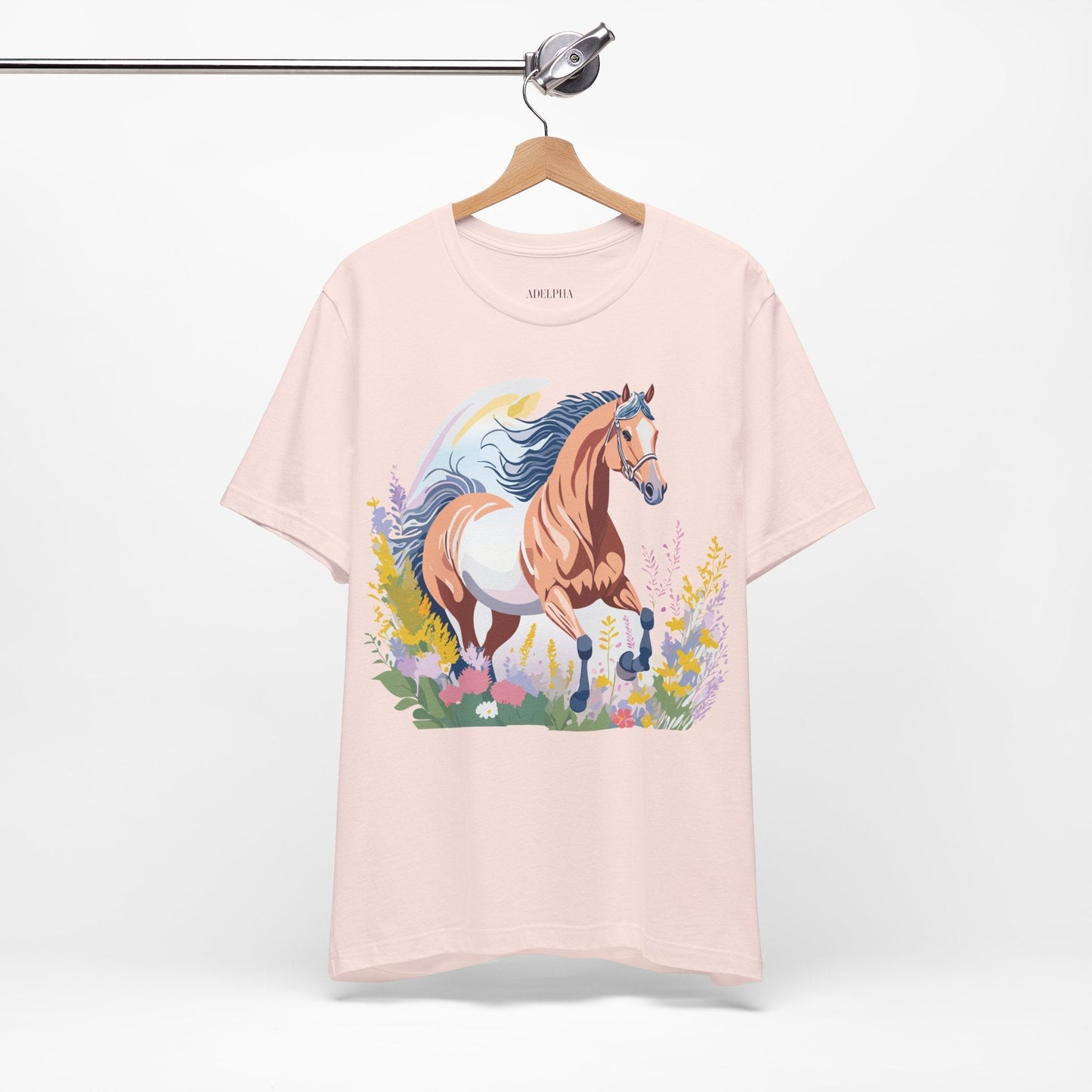 Horse Graphic Unisex 100 Cotton Vintage Animal Art T-Shirt 5