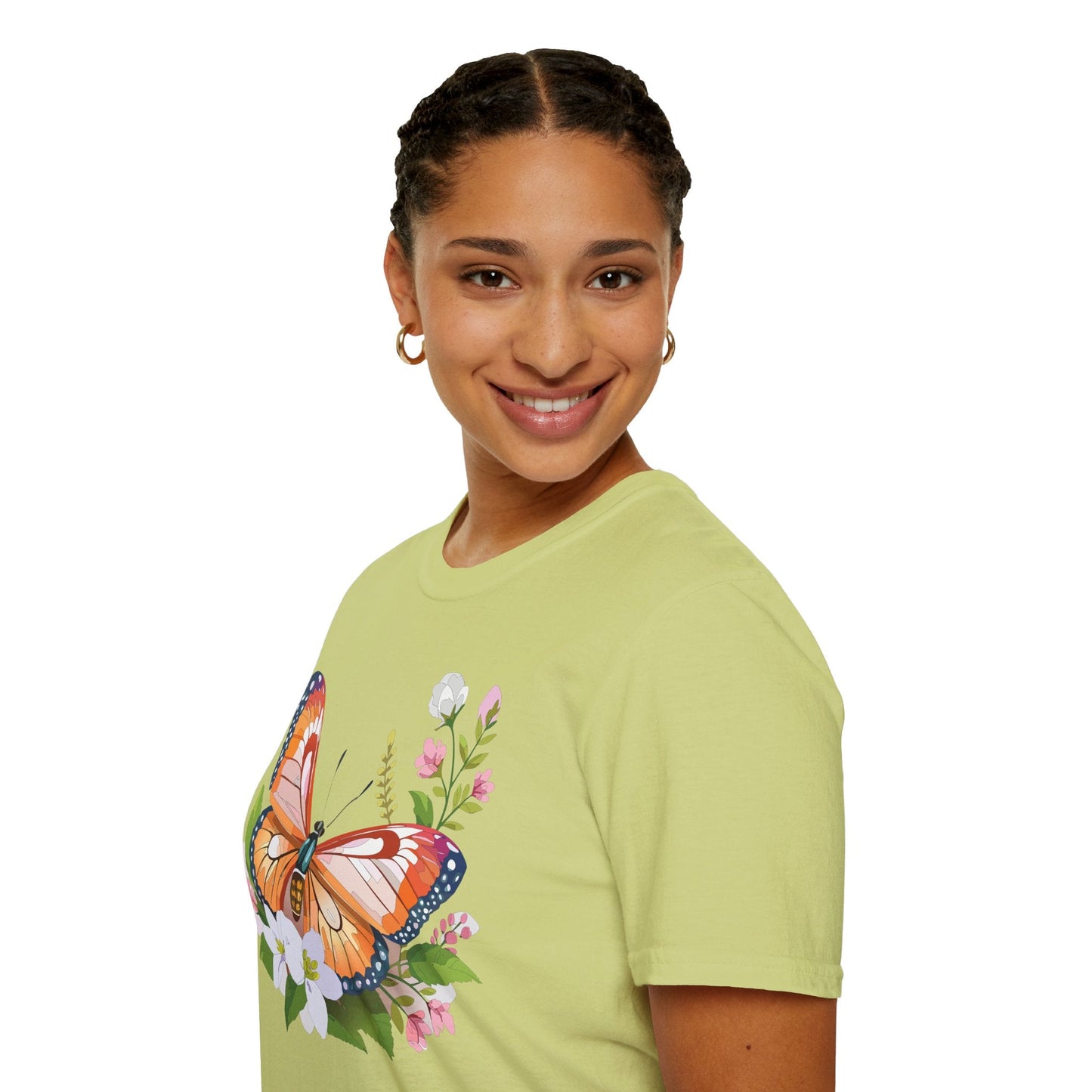 Butterfly Shirt Unisex T Shirt Gildan 64000 Softstyle 100 Percent Ring Spun Cotton