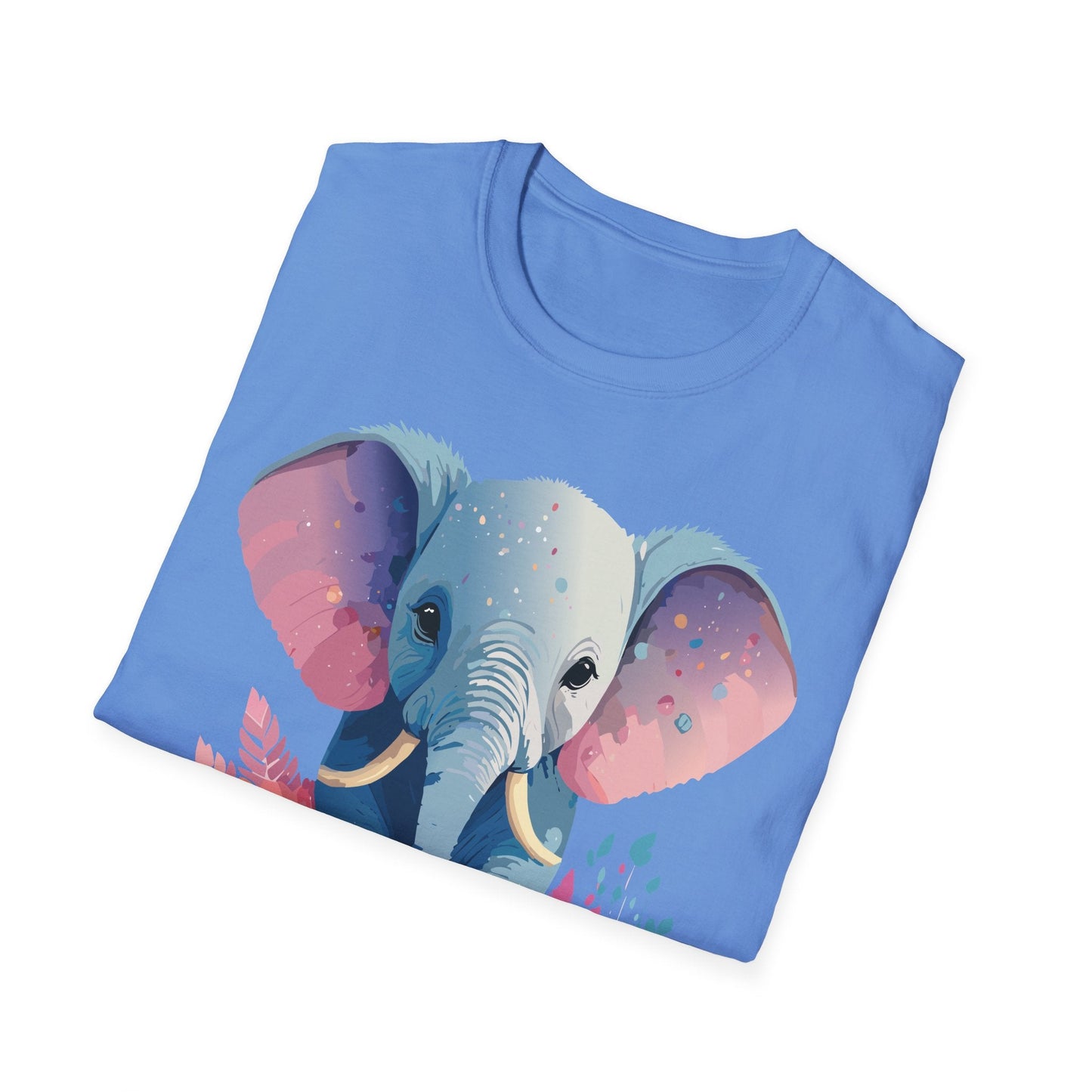 Elephant T Shirt For Adults Unisex Gildan Softstyle 64000 100 Percent Ring Spun Cotton Tee