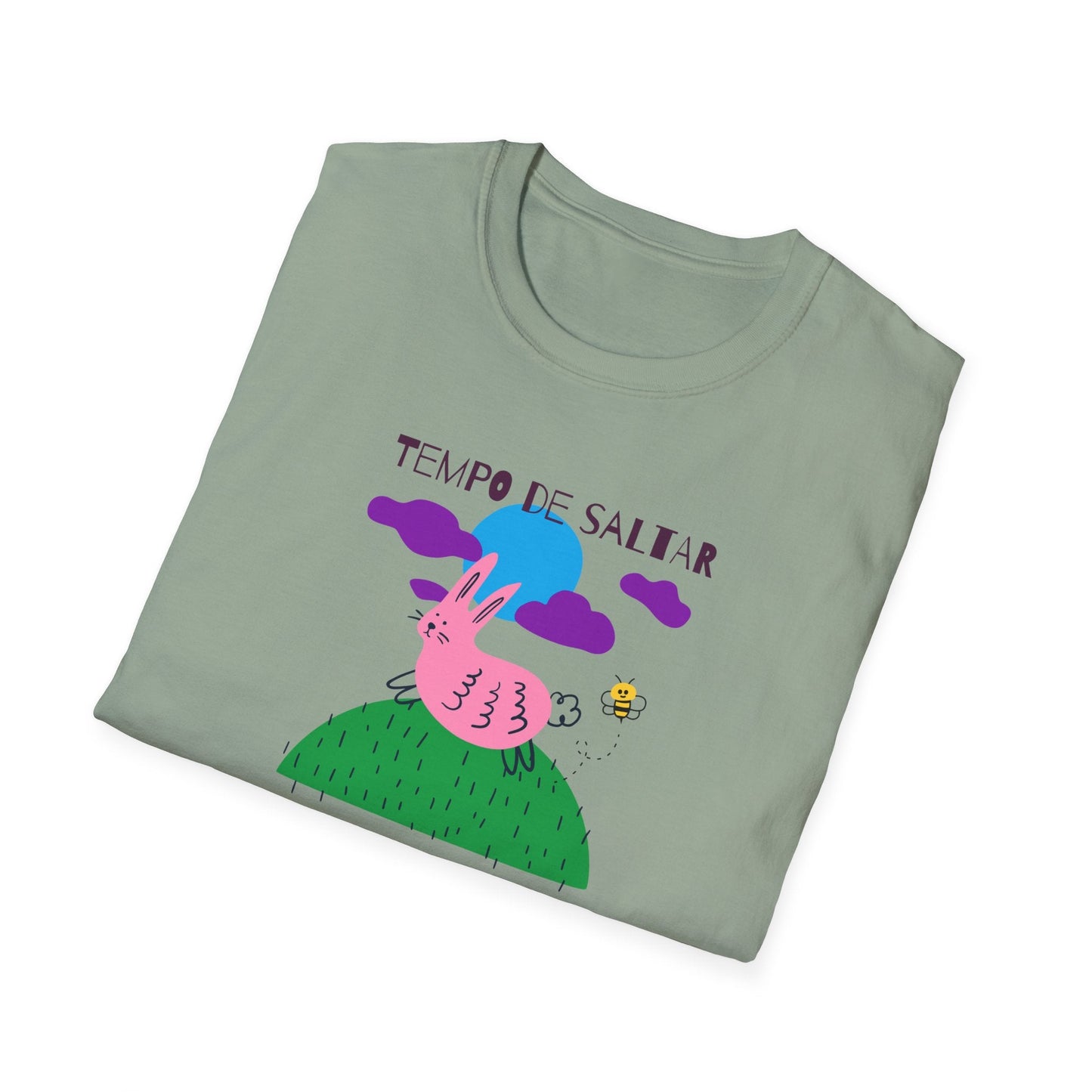 Funny Easter T Shirt Unisex Softstyle 64000 Art Design With Easter Prints 100 Percent Ring Spun Cotton