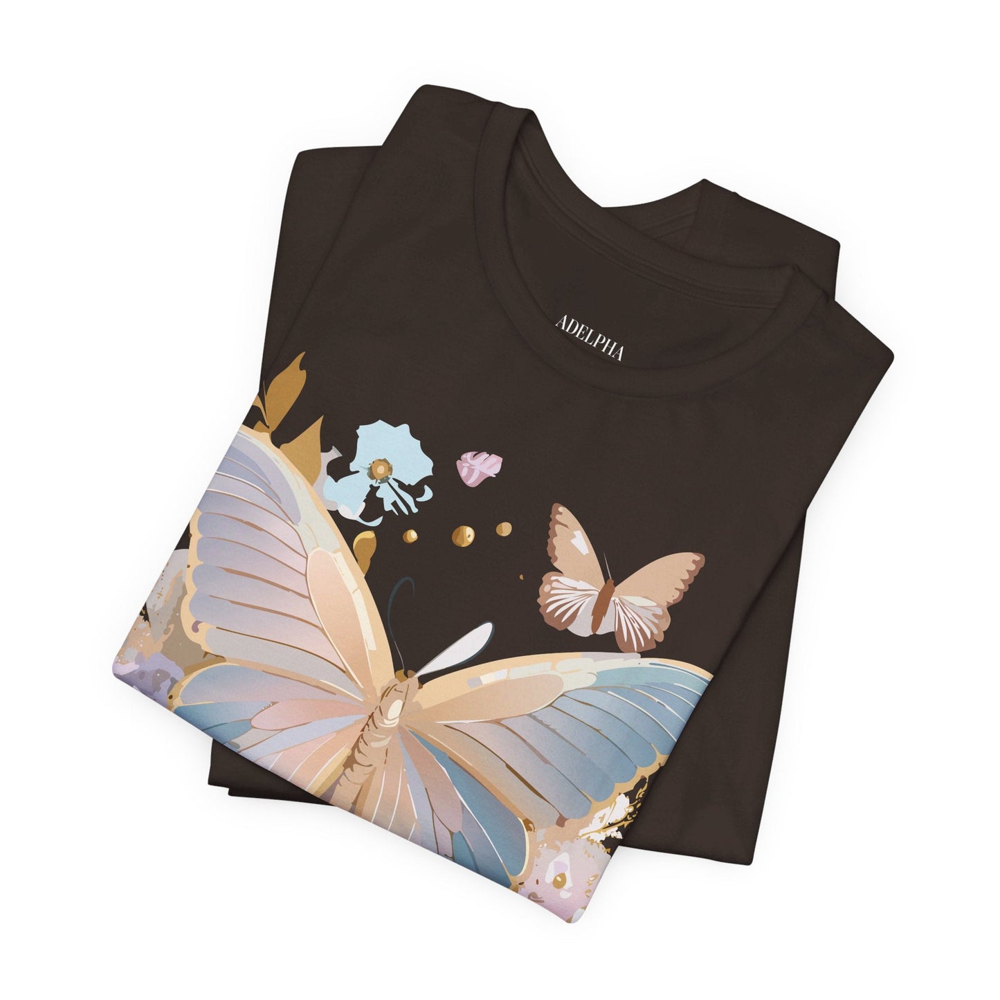 Butterfly Graphic T Shirt Unisex Vintage Artwork Tee By Adelpha