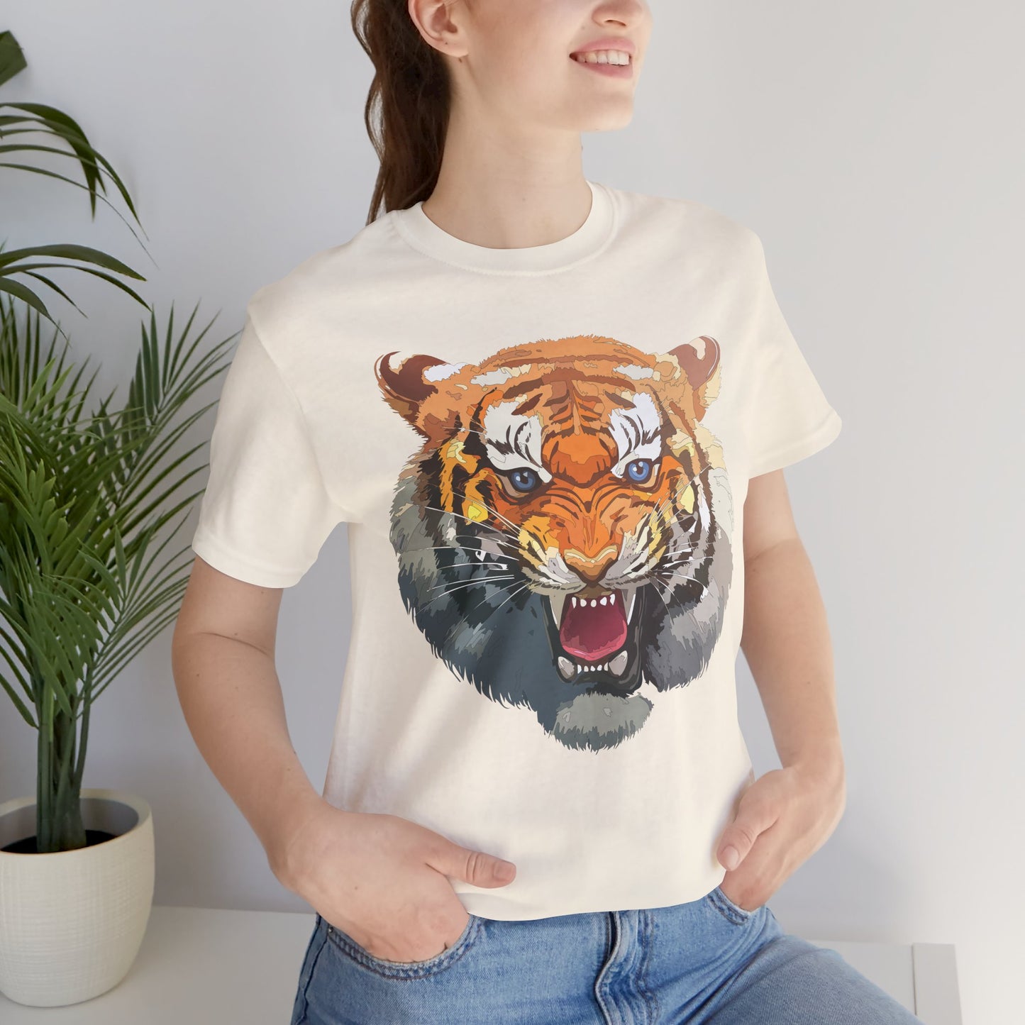 Tiger Shirt, Animal Shirt, T-Shirt with Tiger, Art Design Tee, Animal Tees, Safari T-Shirt, Graphic Design Tee 14