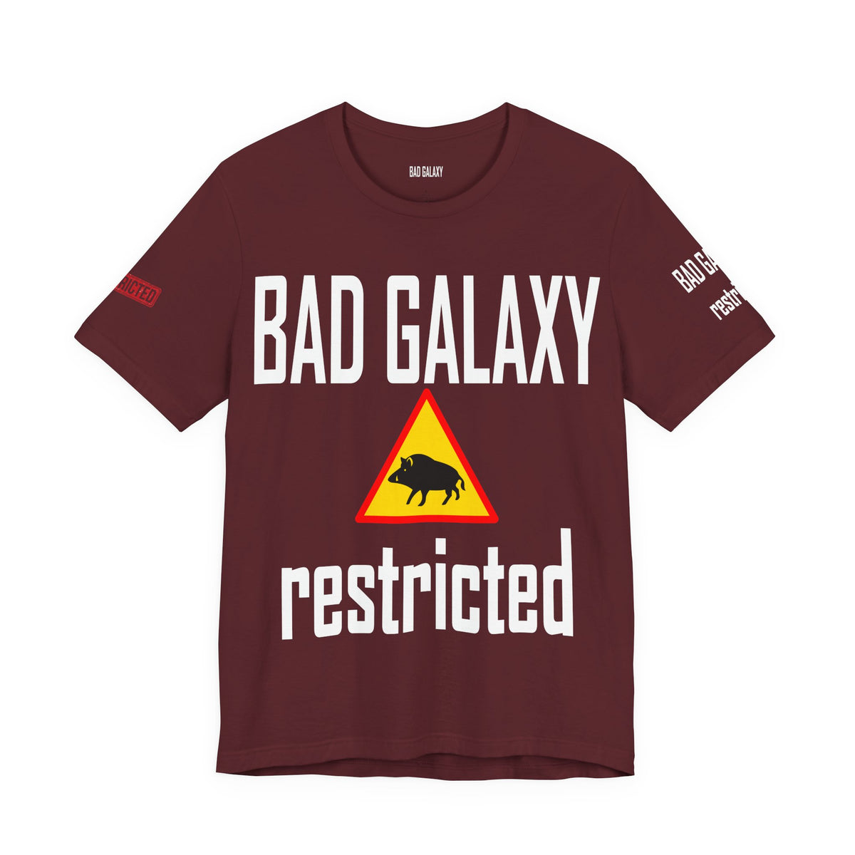 Art Red Stamp Graphic Unisex Cotton Bella+Canvas Tee with Art Design b94