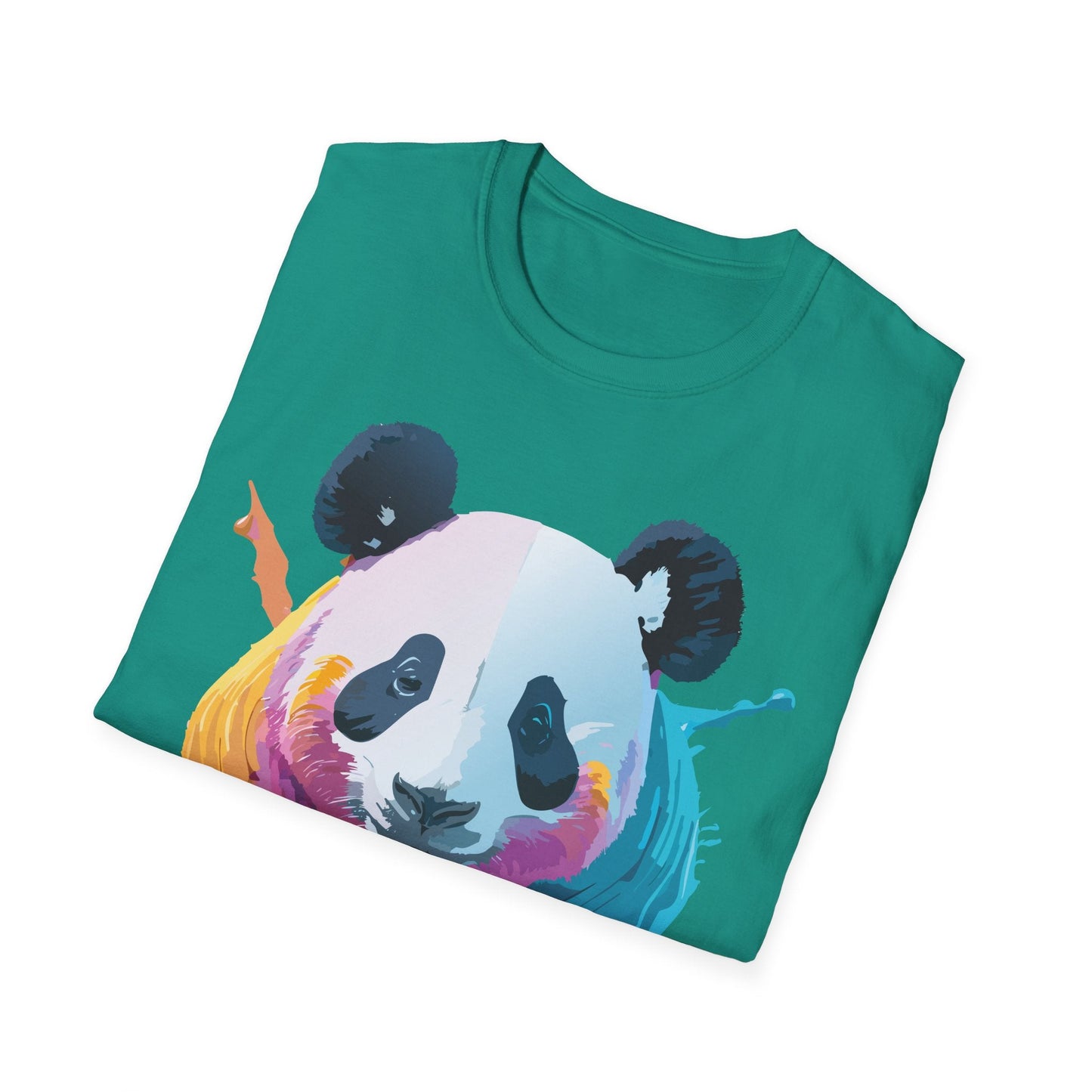 Panda Shirt Unisex T Shirt Softstyle Gildan 64000 100 Percent Ring Spun Cotton Animal Tee