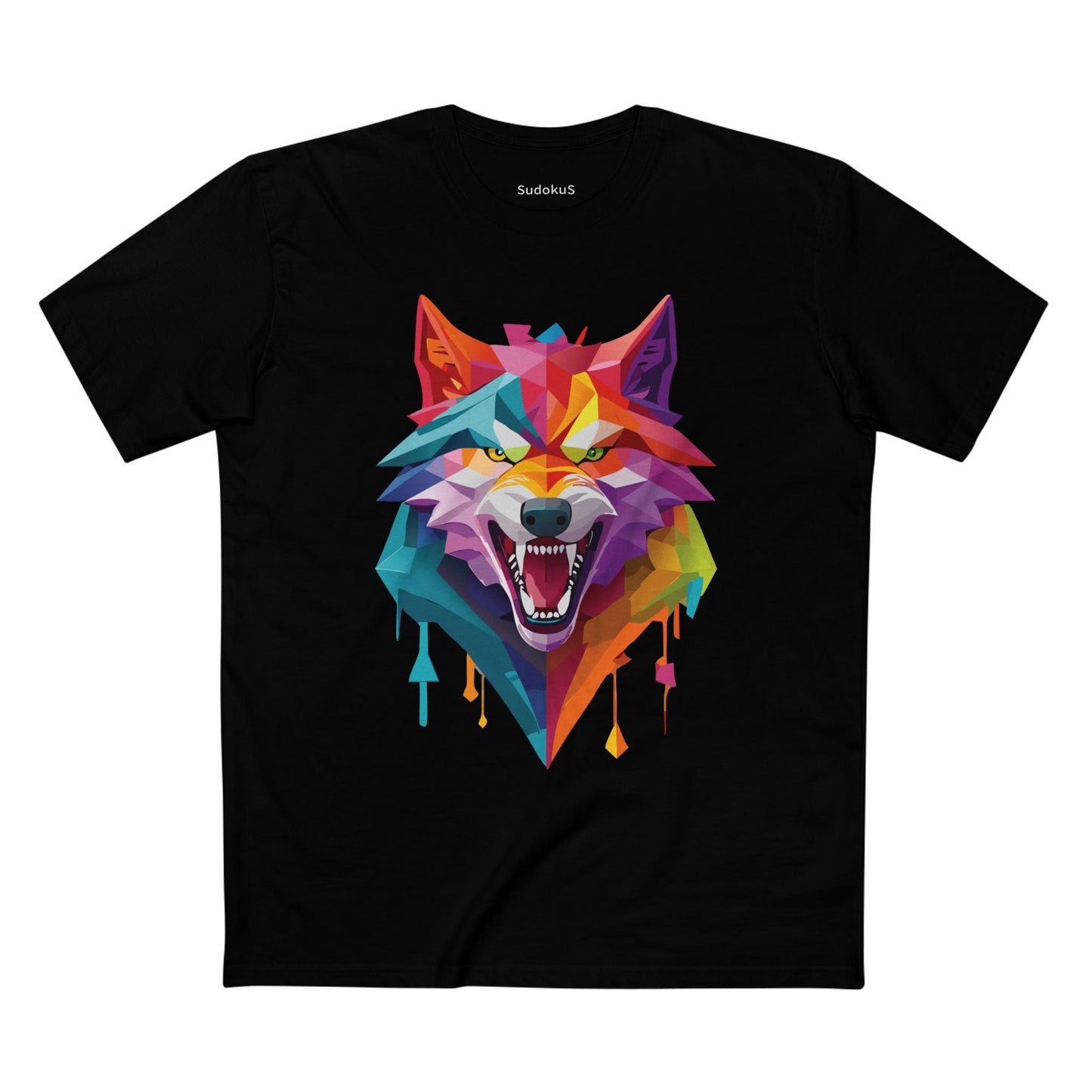 Wolf Graphic Unisex 100 Cotton Staple Tee with Animal Design Artwork 19
