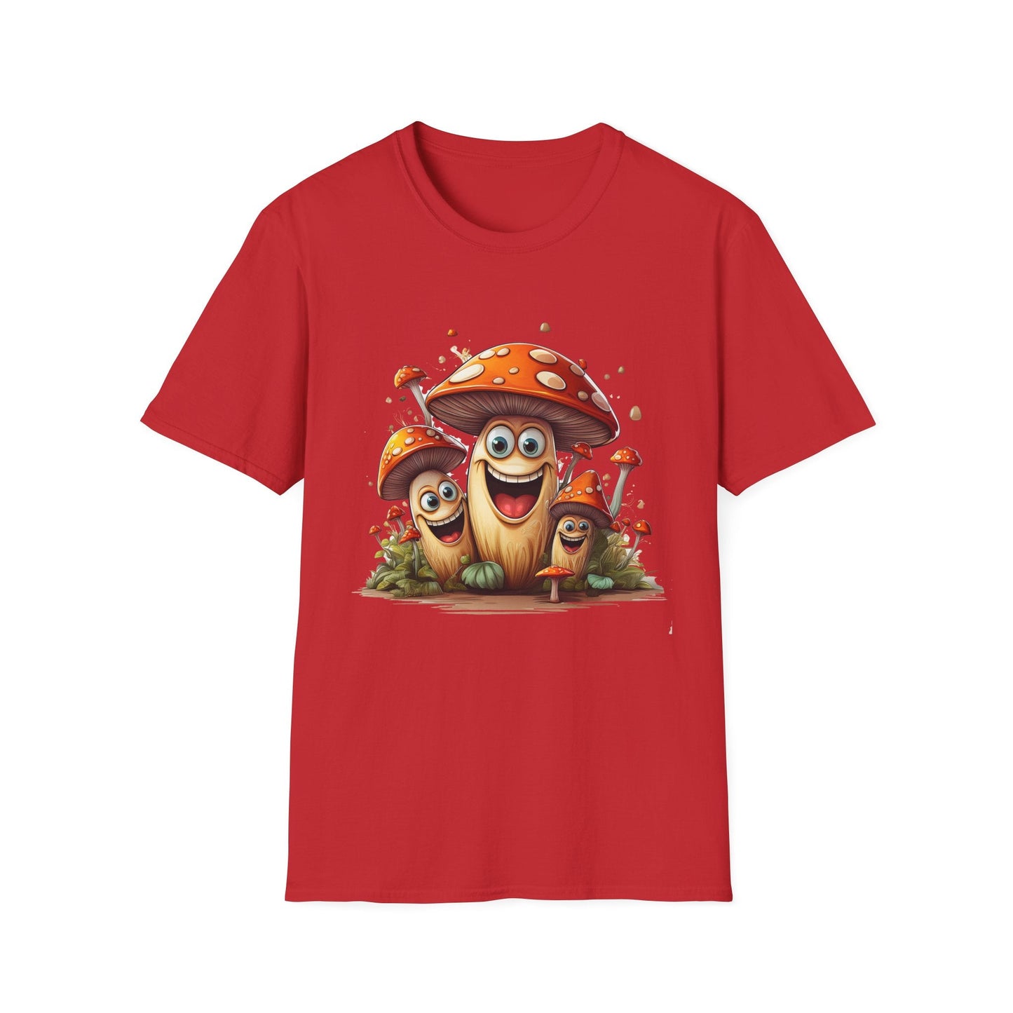 Mashroom Tee Shirt Unisex Funny Mashroom Design Softstyle 100 Percent Cotton Gildan