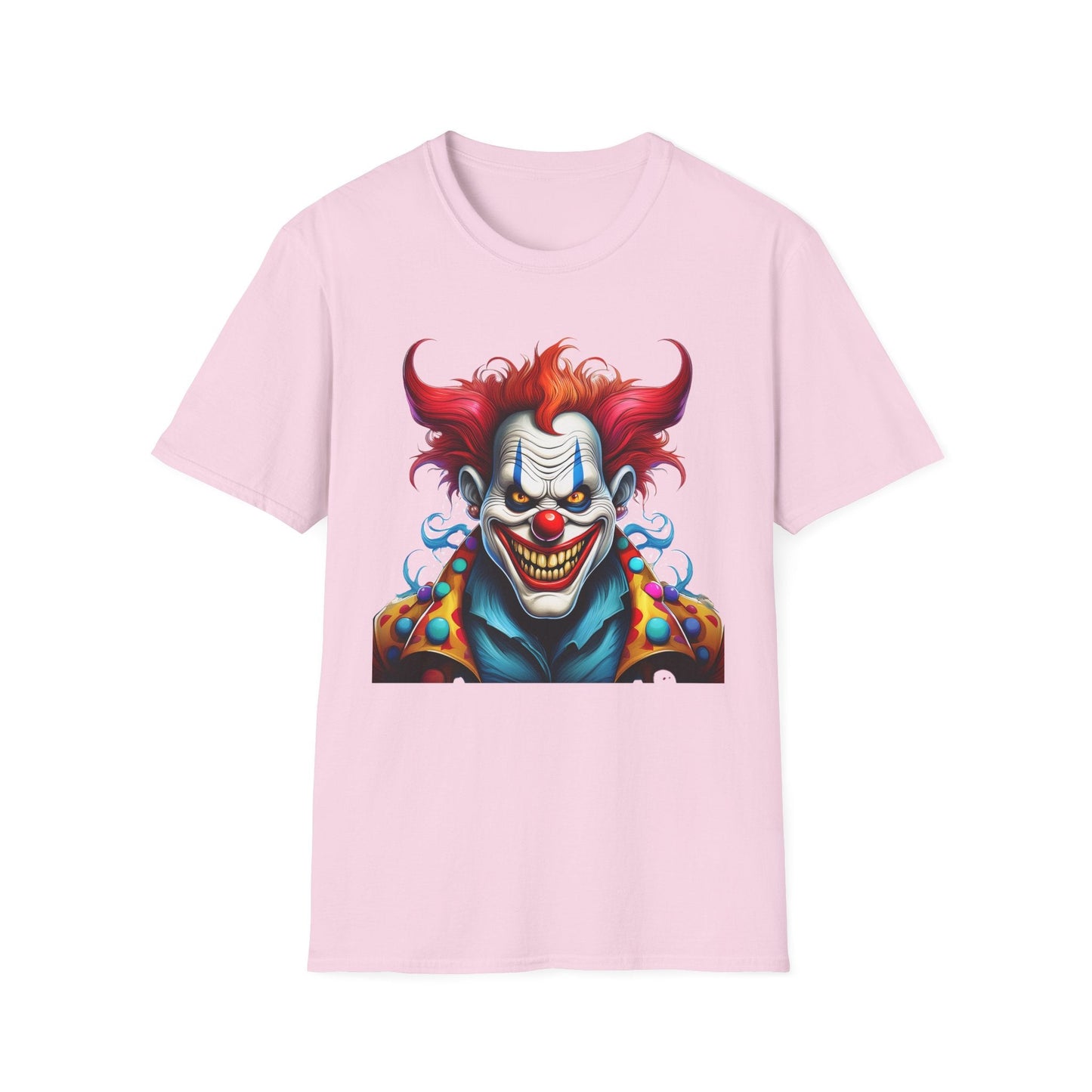 Clown Shirt Unisex Tee Circus Shirt Funny Man Shirt Scary Man Tee 100 Percent Cotton Gildan 64000