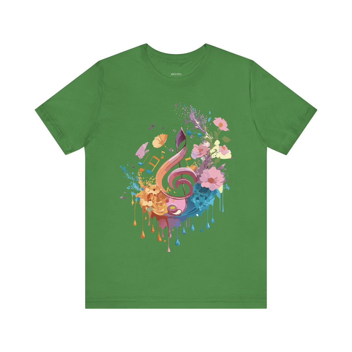 Music Graphic Unisex Cotton Bella+Canvas Tee with Art Design m82