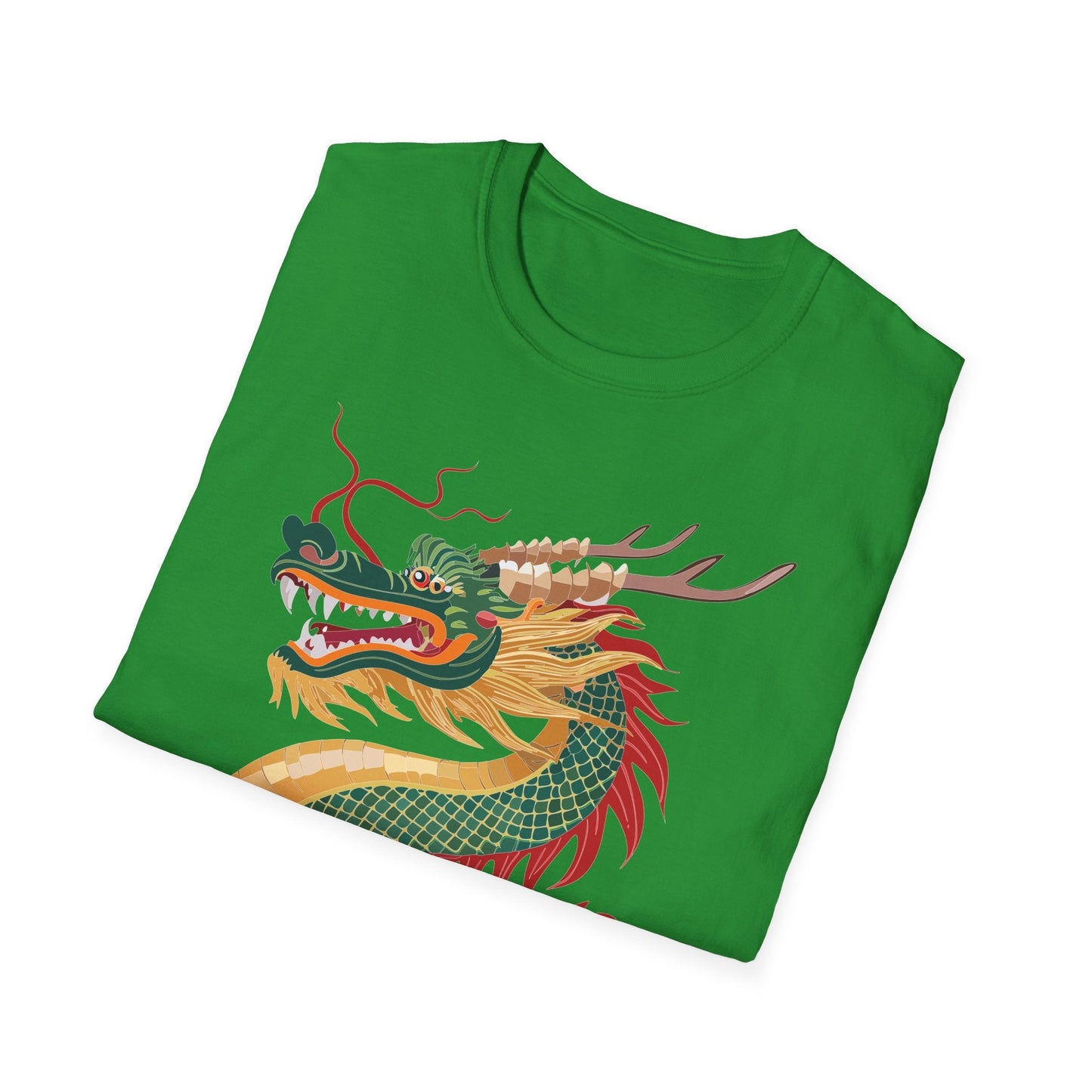 Dragon T Shirt Unisex Dragon Shirt With Animal Art Design Gildan Softstyle 64000 Tee