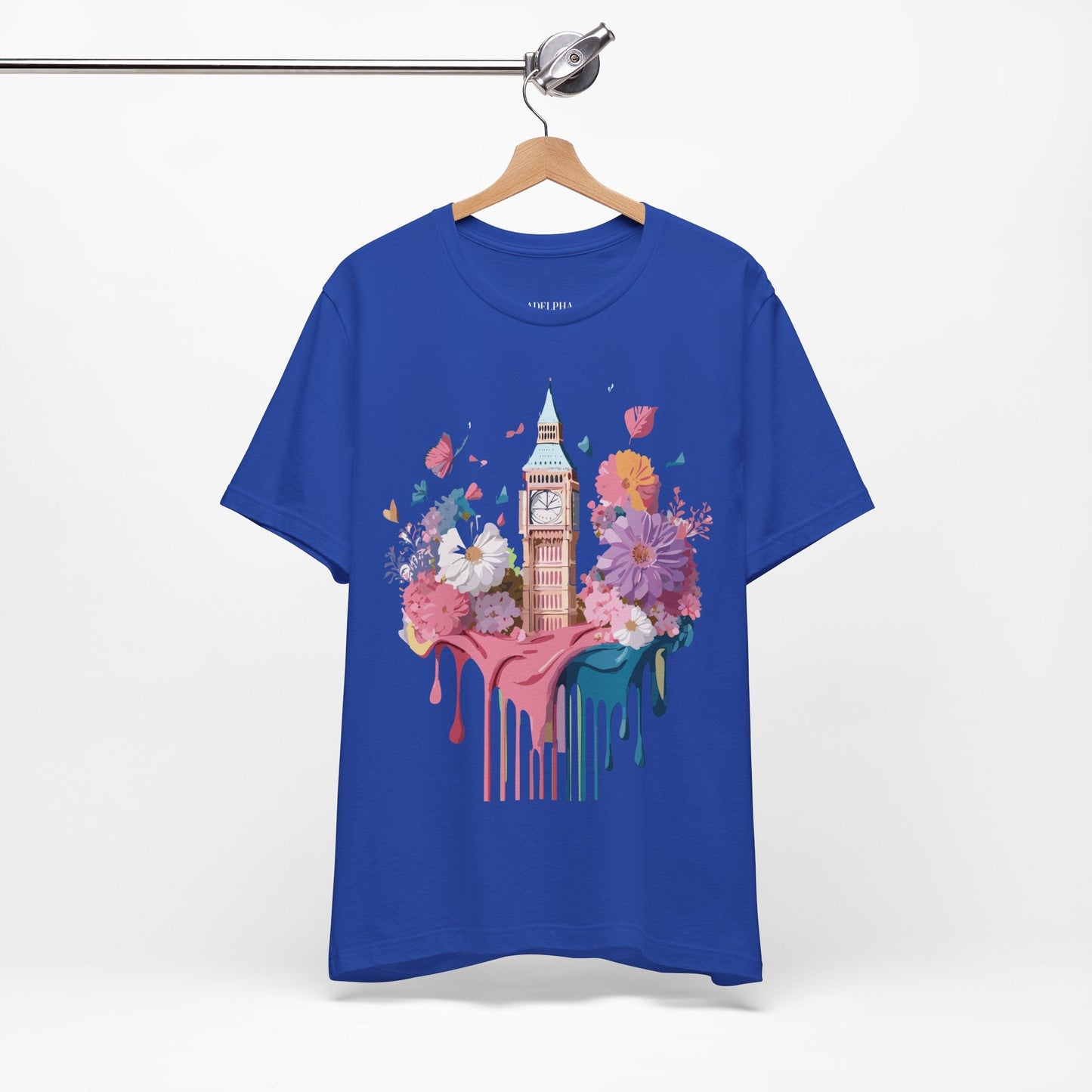 Adelpha London Tourist Shirt Unisex Graphic Tee Vintage Inspired Art Jersey Short Sleeve