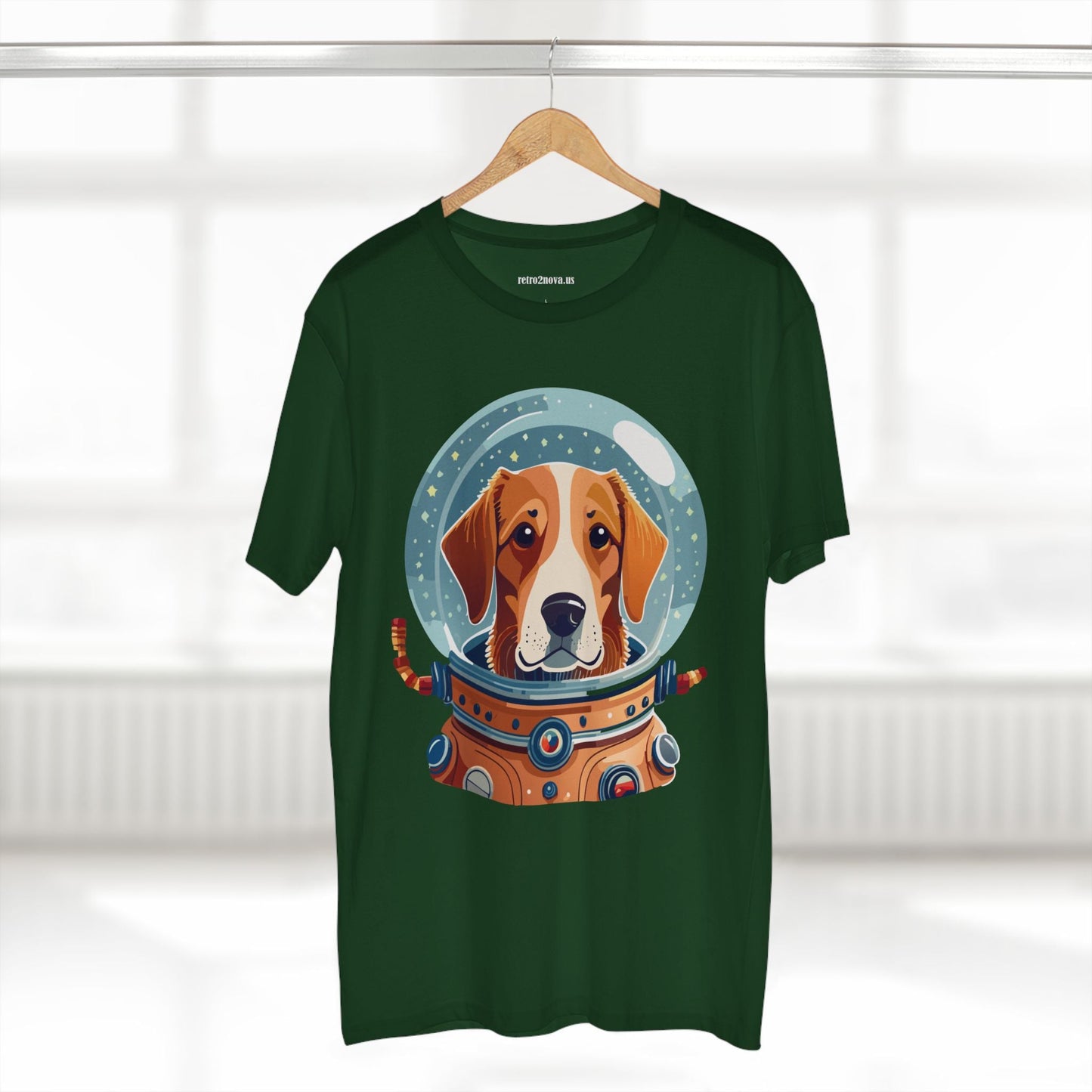 Unisex Dog Art Shirt Premium Cotton Tee With Original Animal Design From Retro2Nova Art Collection For Everyday Comfort